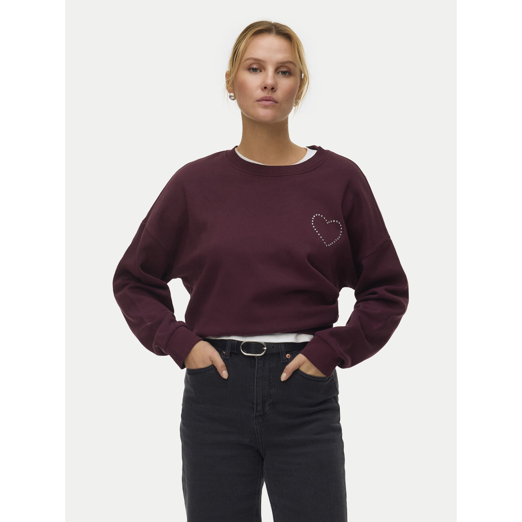 Vero Moda Bluza Lotte 10333544 Fioletowy Regular Fit