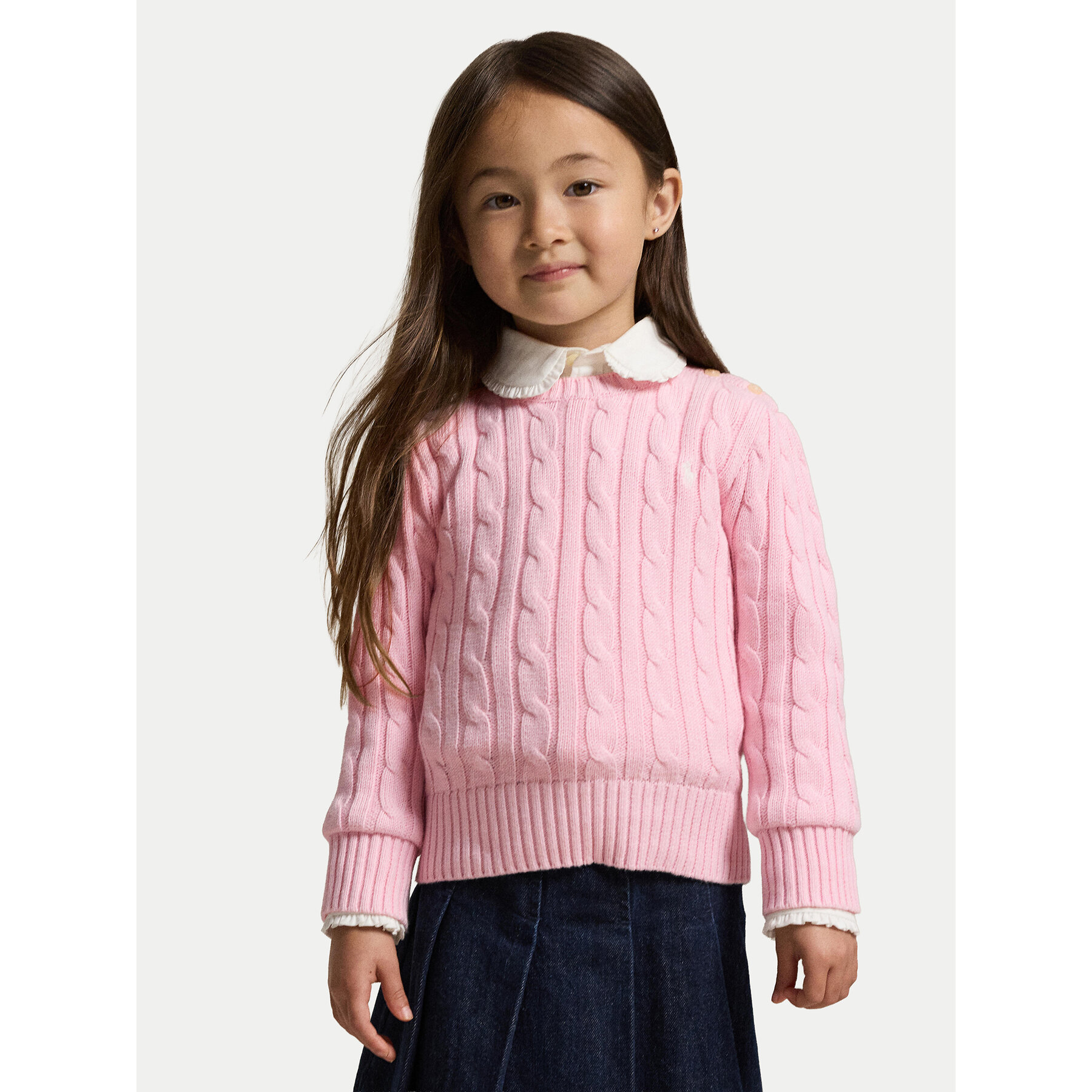 Polo Ralph Lauren Sweter 312901316010 Różowy jasny Regular Fit