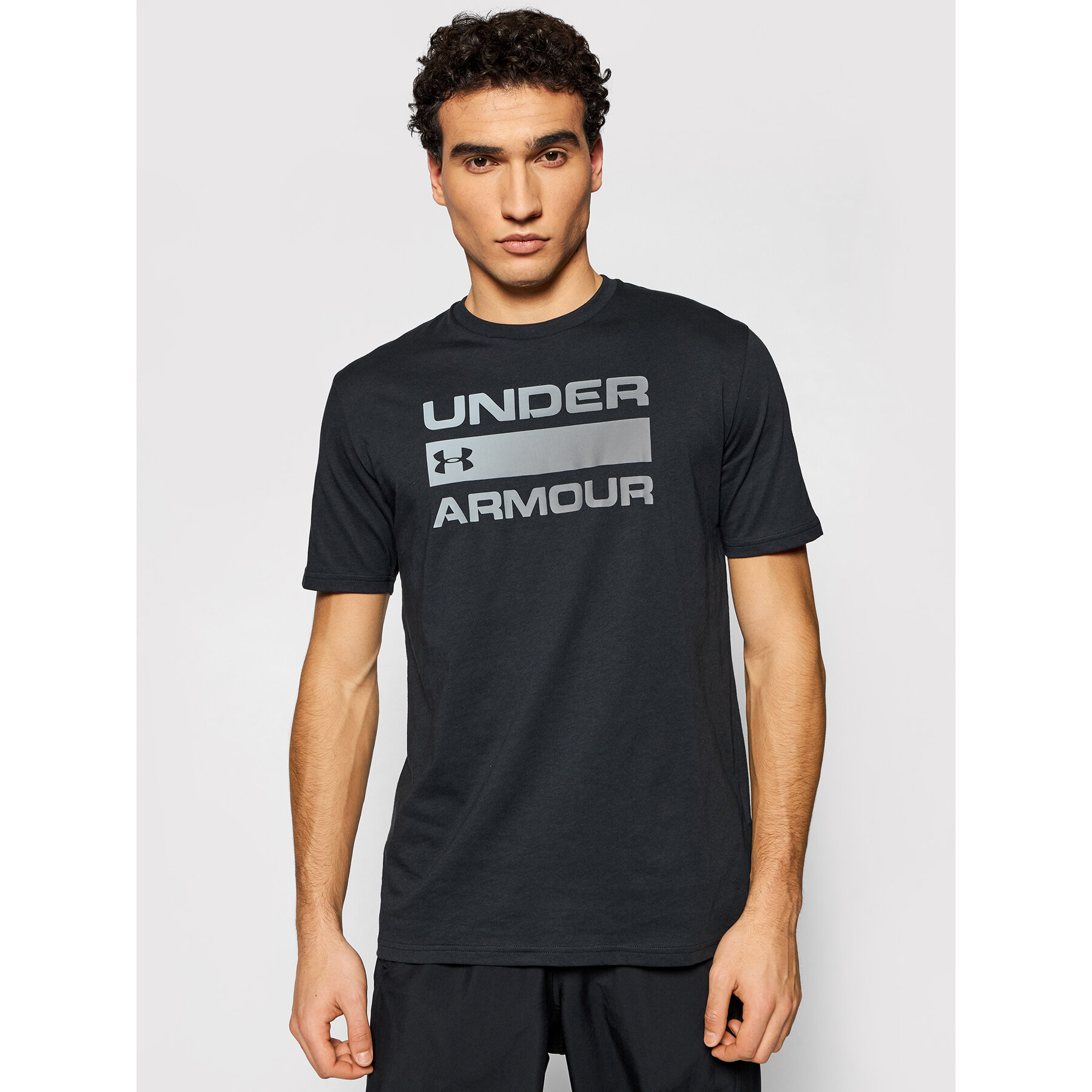 Under Armour T-Shirt Ua Team Issue Wordmark 1329582 Czarny Loose Fit