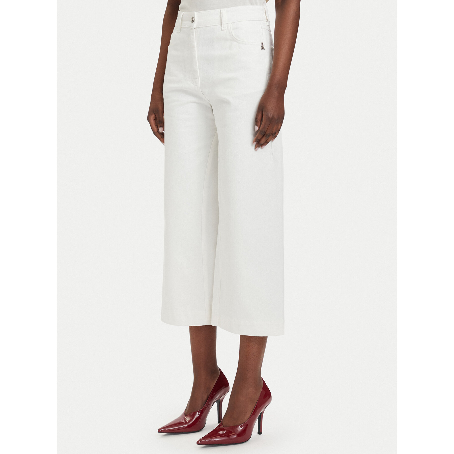 Patrizia Pepe Jeansy 2P1756/D107-W146 Biały Relaxed Fit