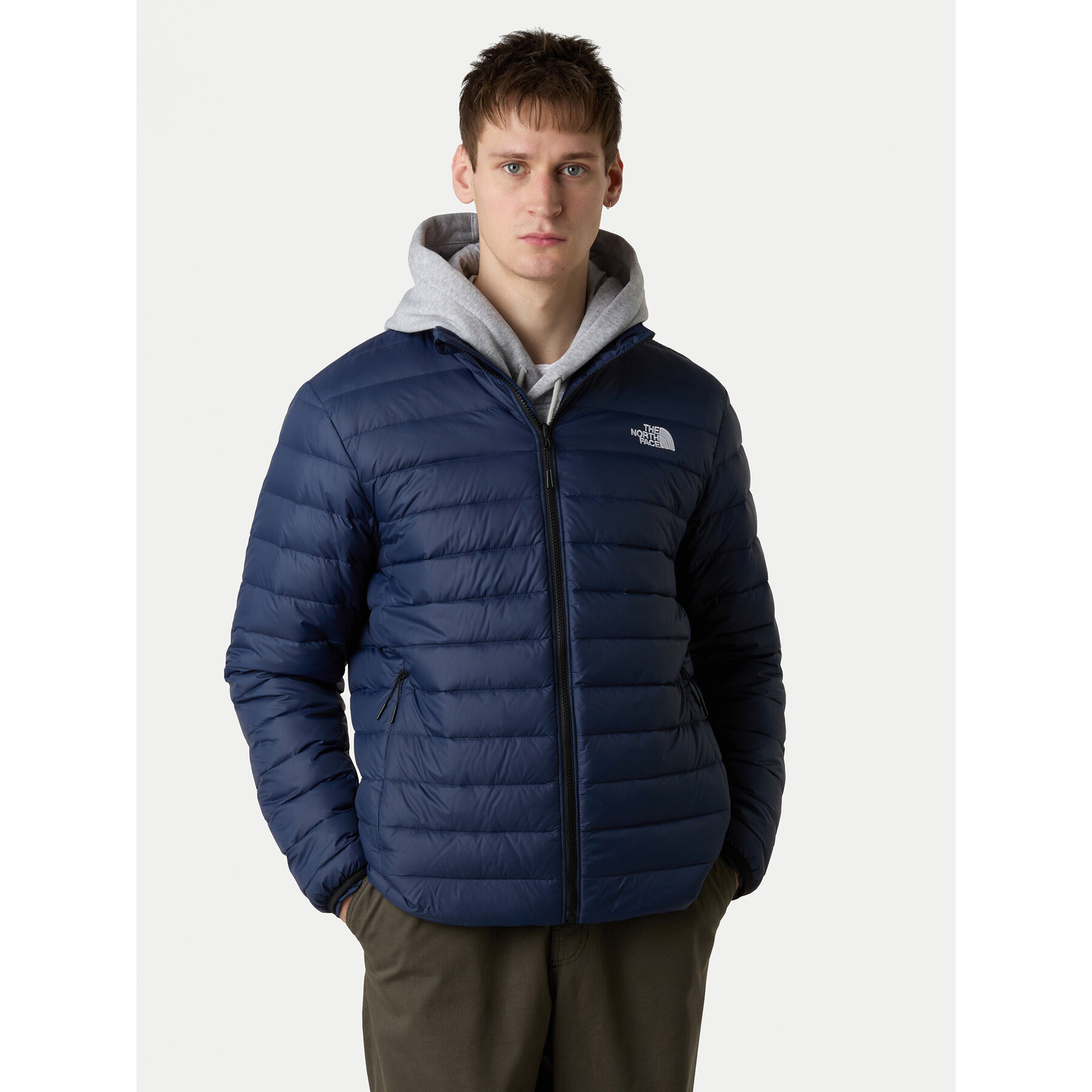 The North Face Kurtka puchowa Classic NF0A8D1U Granatowy Regular Fit