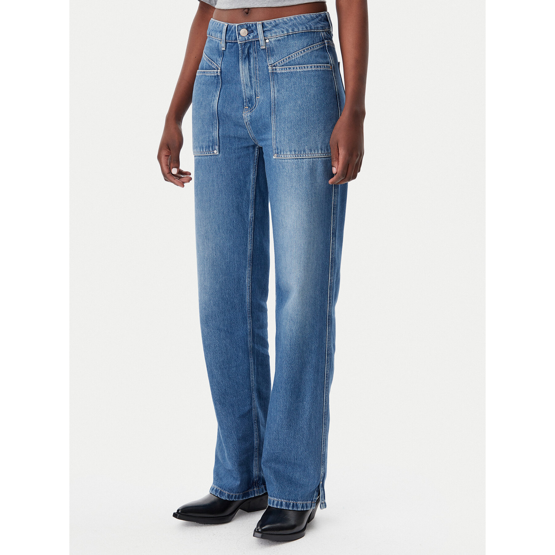 BOSS Jeansy 50529919 Niebieski Straight Fit