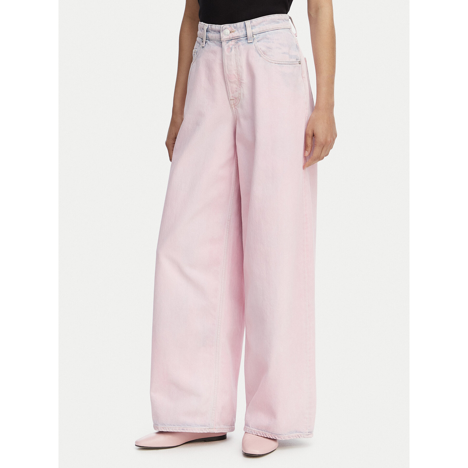 Tommy Jeans Jeansy DW0DW22372 Różowy Loose Fit