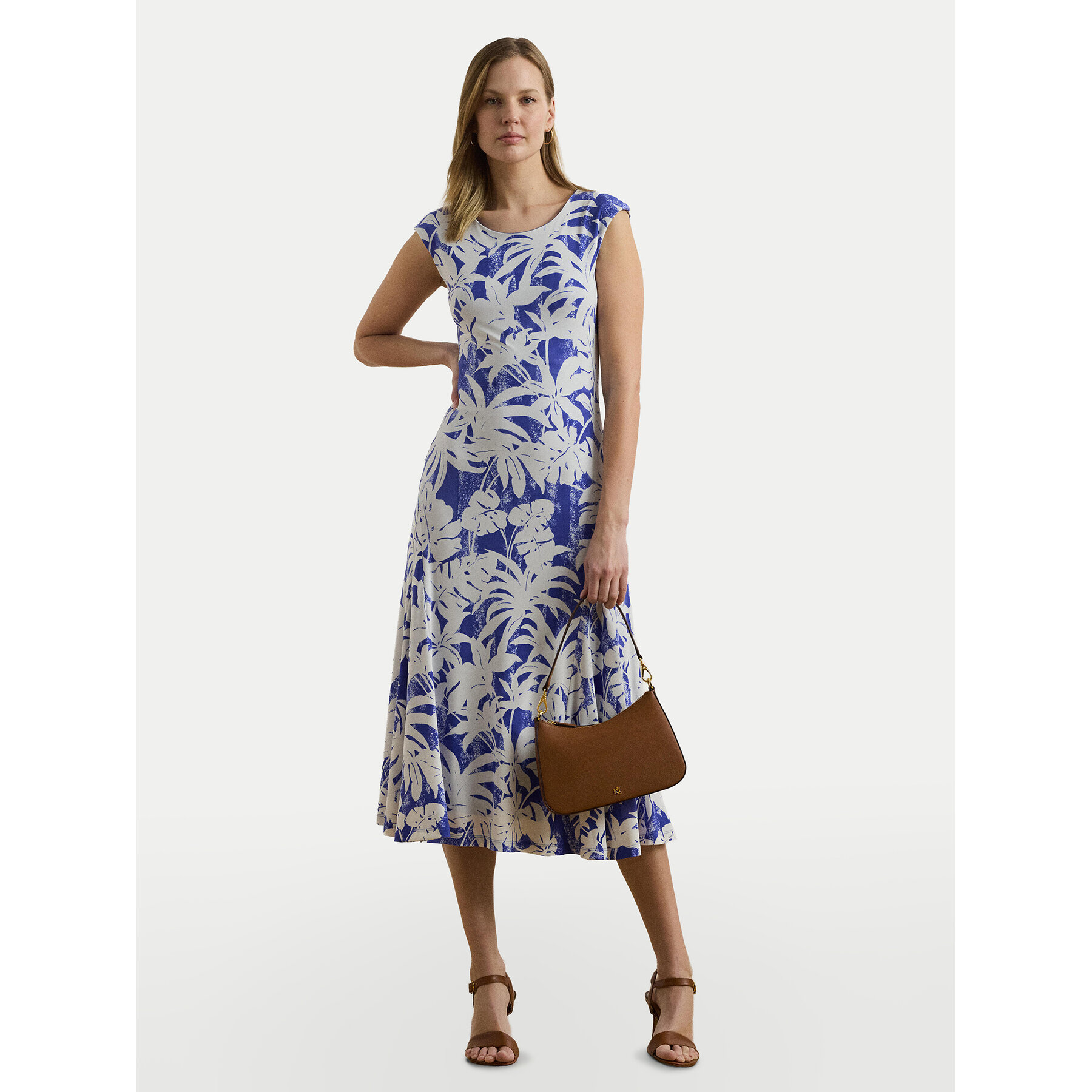 LAUREN RALPH LAUREN Sukienka codzienna 200971078001 Niebieski Regular Fit