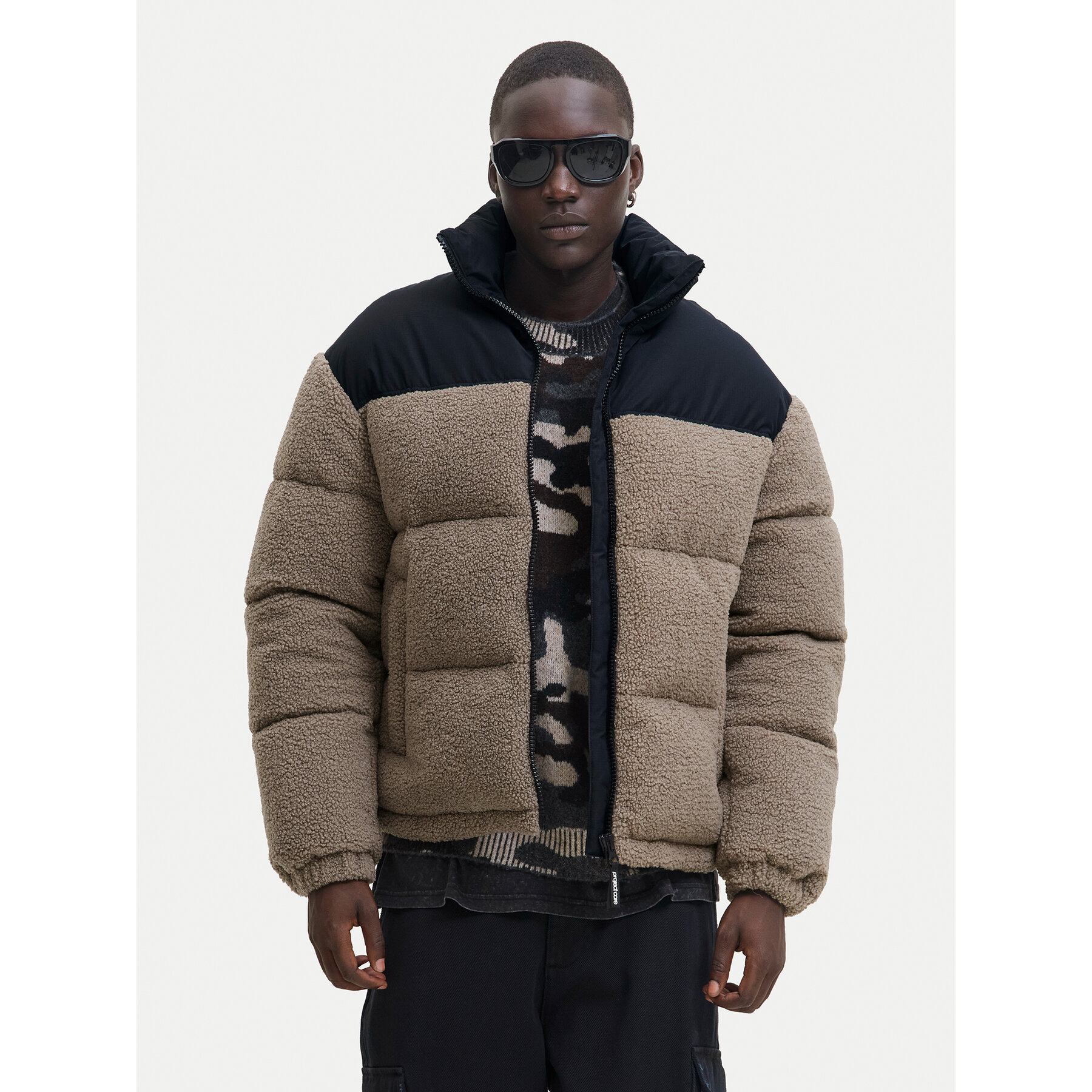 Jack & Jones Kurtka zimowa Flare Teddy 12286050 Beżowy Regular Fit