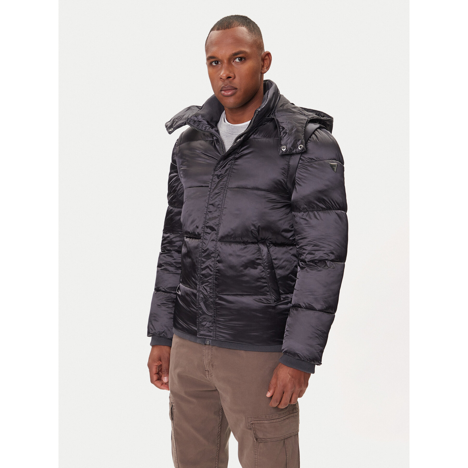 Guess Kurtka zimowa M5BL2L WGZF2 Szary Regular Fit