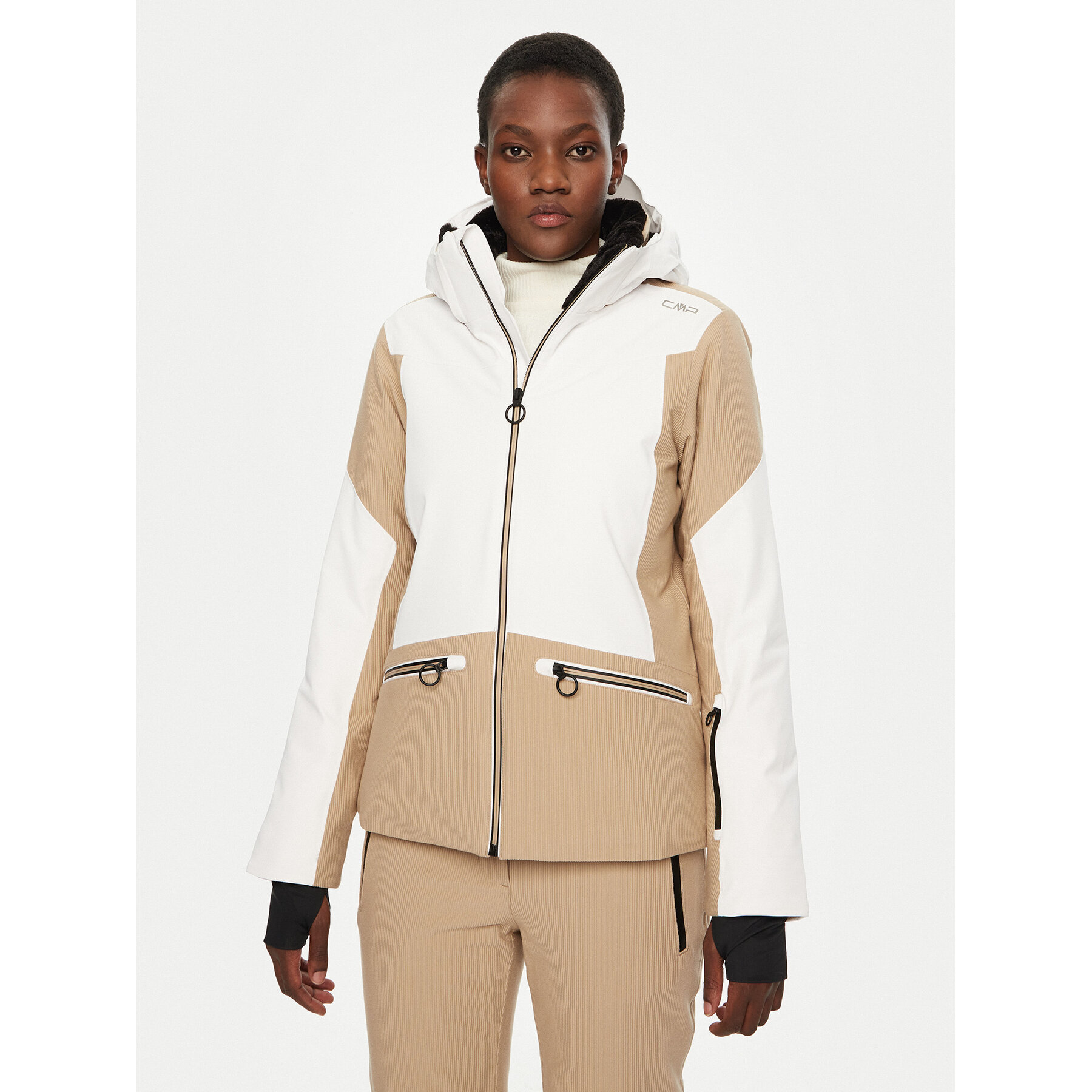 CMP Kurtka narciarska 34W4426 Biały Regular Fit