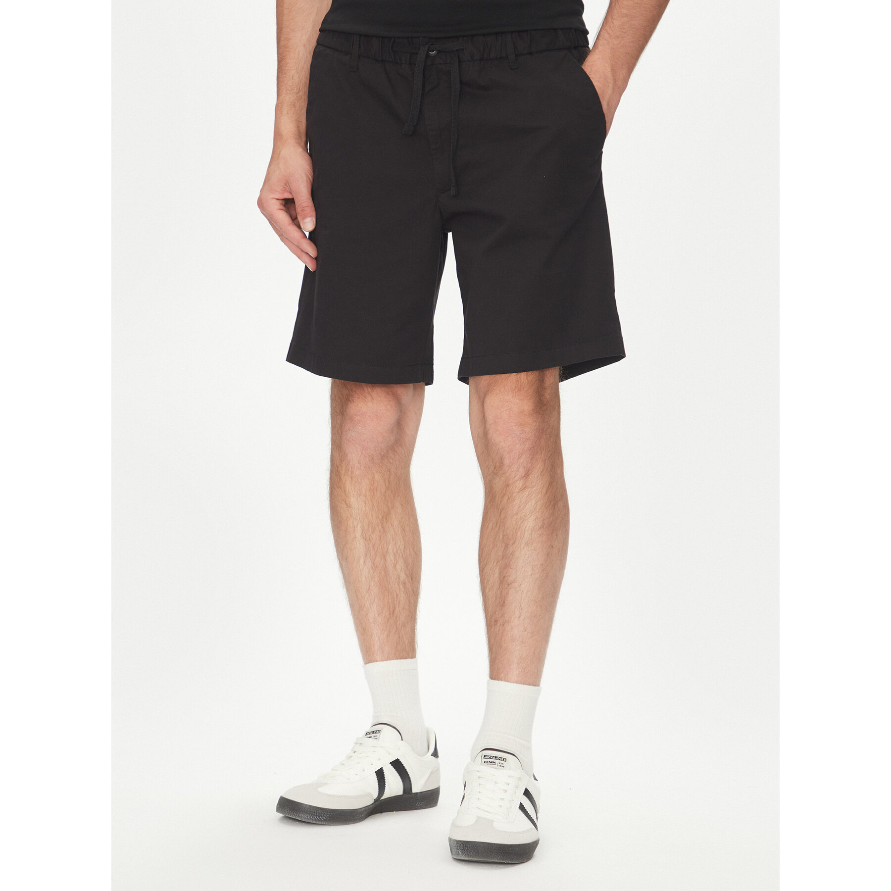 Jack & Jones Szorty materiałowe Jaiden 12274983 Czarny Relaxed Fit