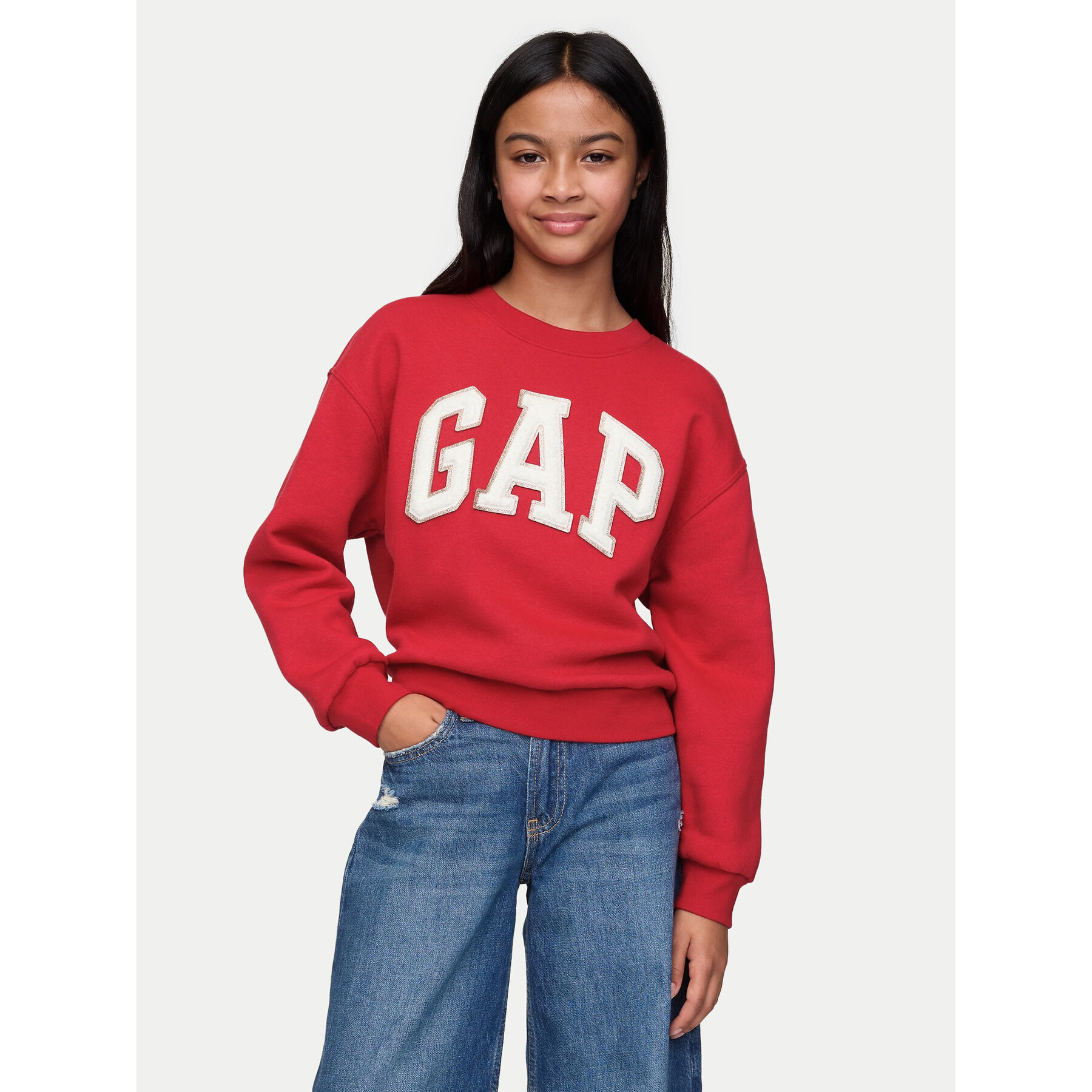 Gap Bluza 633950-01 Czerwony Regular Fit