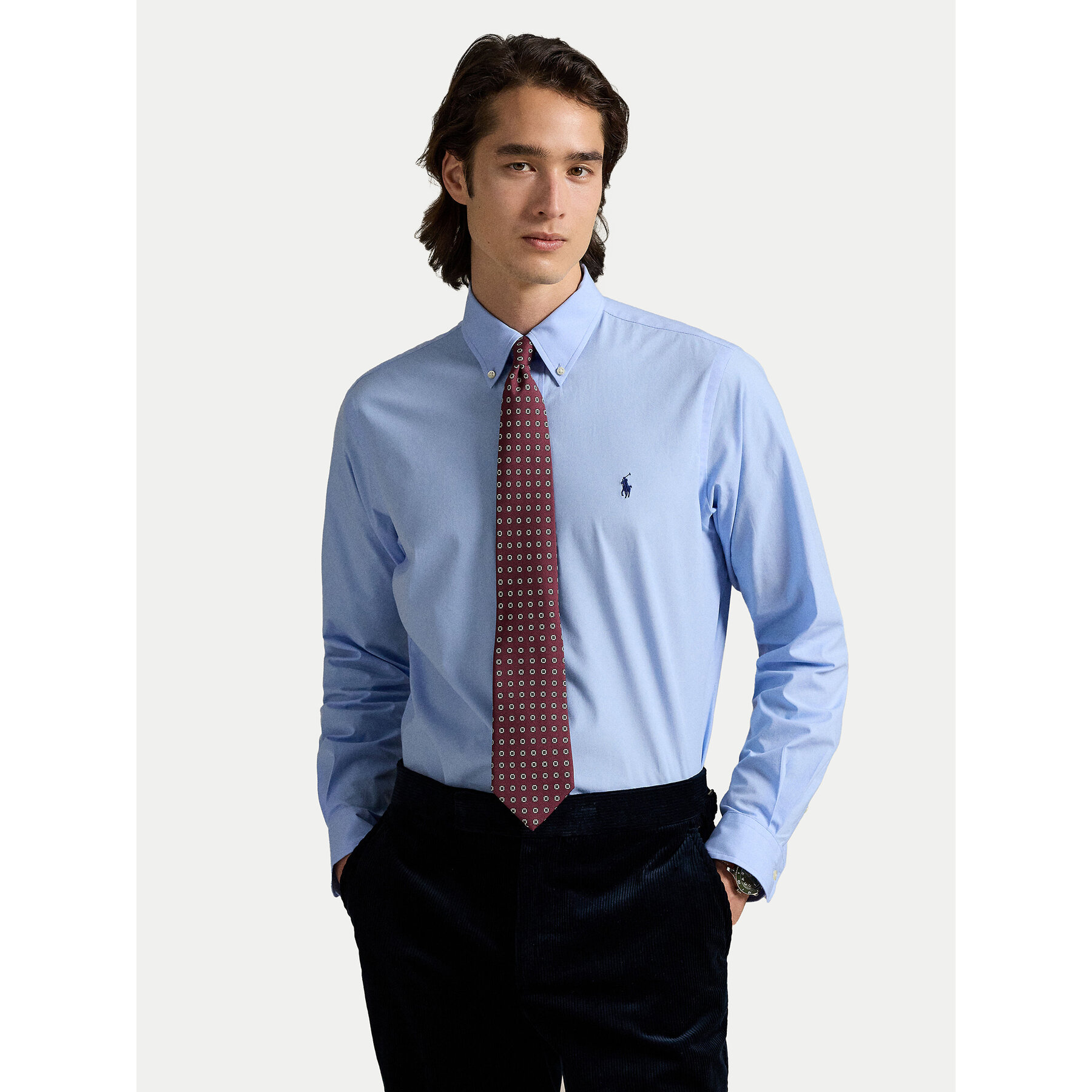 Polo Ralph Lauren Koszula 710929349009 Błękitny Custom Fit