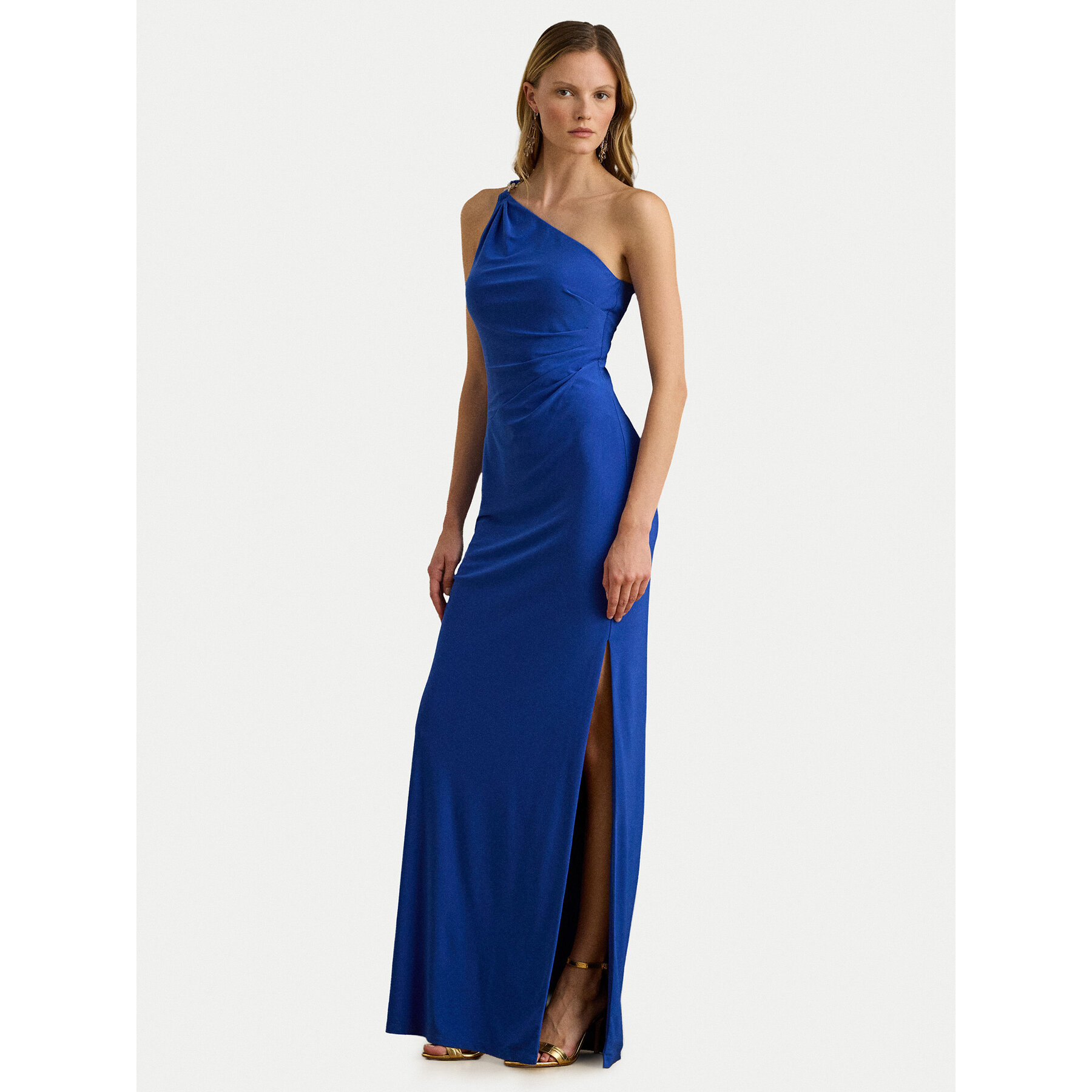 LAUREN RALPH LAUREN Sukienka wieczorowa 253980922005 Niebieski Slim Fit