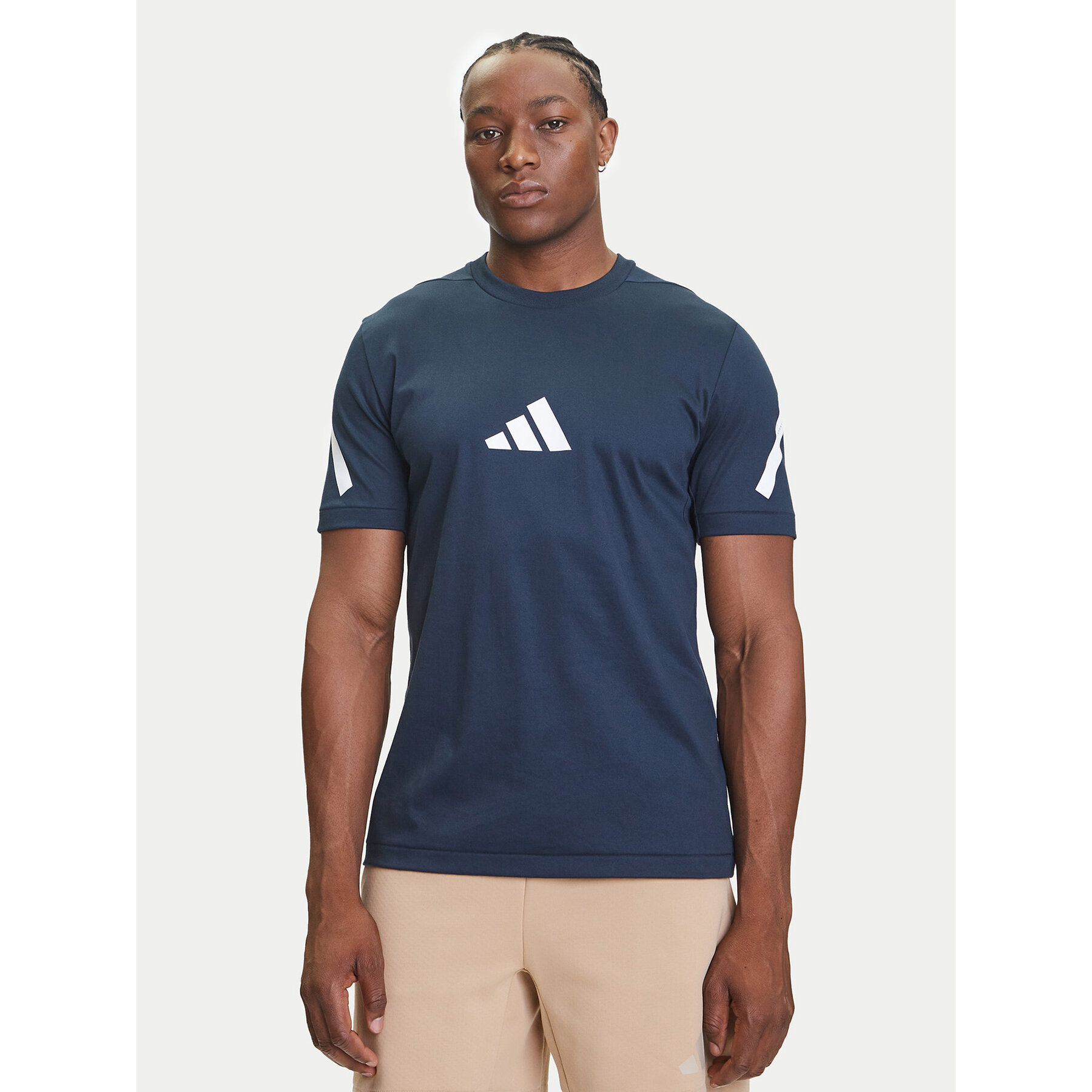 adidas T-Shirt Z.N.E. JW4735 Granatowy Regular Fit