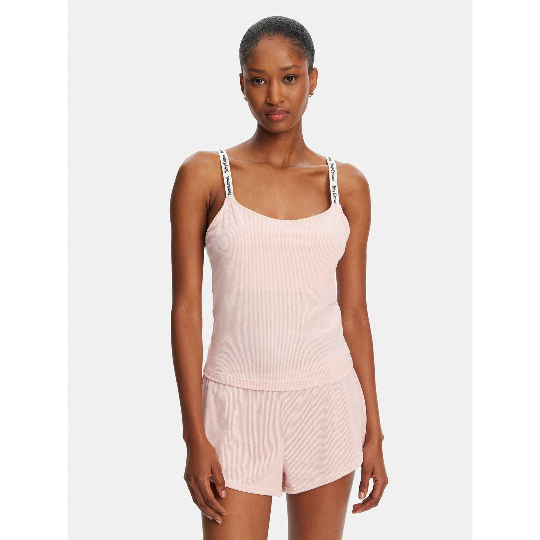 Juicy Couture Top Elina JCLCT125501 Różowy Slim Fit