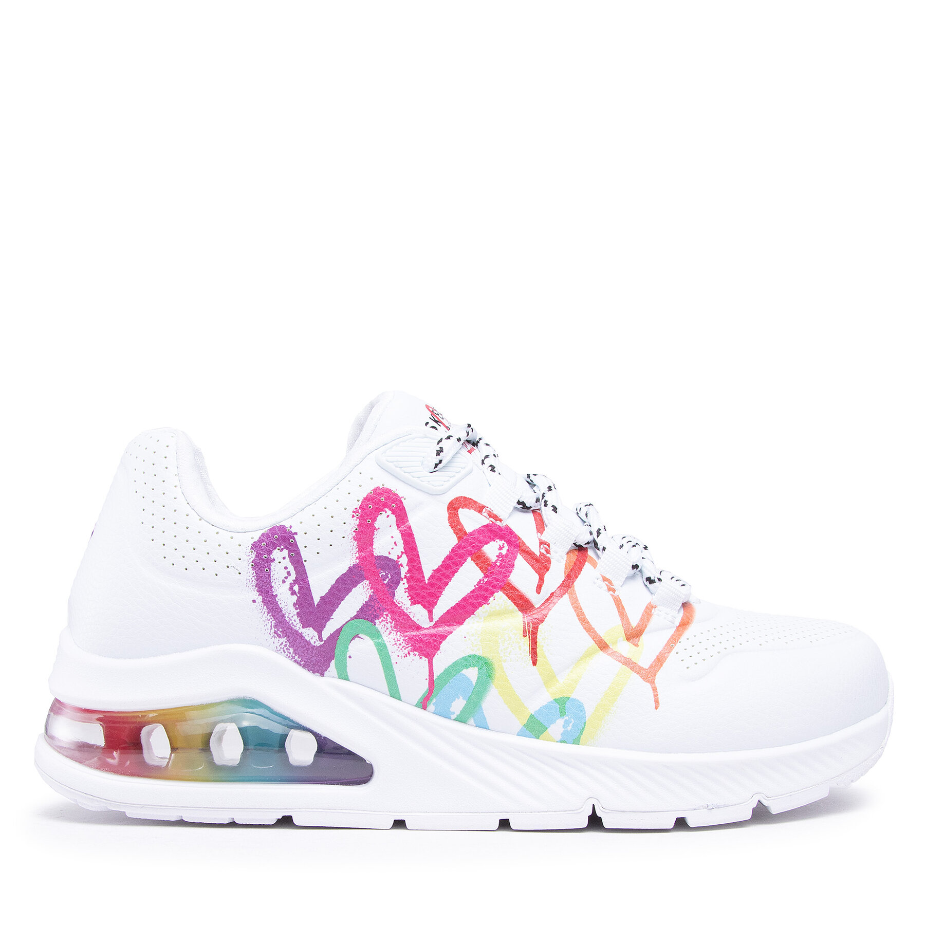 Skechers Sneakersy Uno 2 Floating Love 155521/WHT Biały