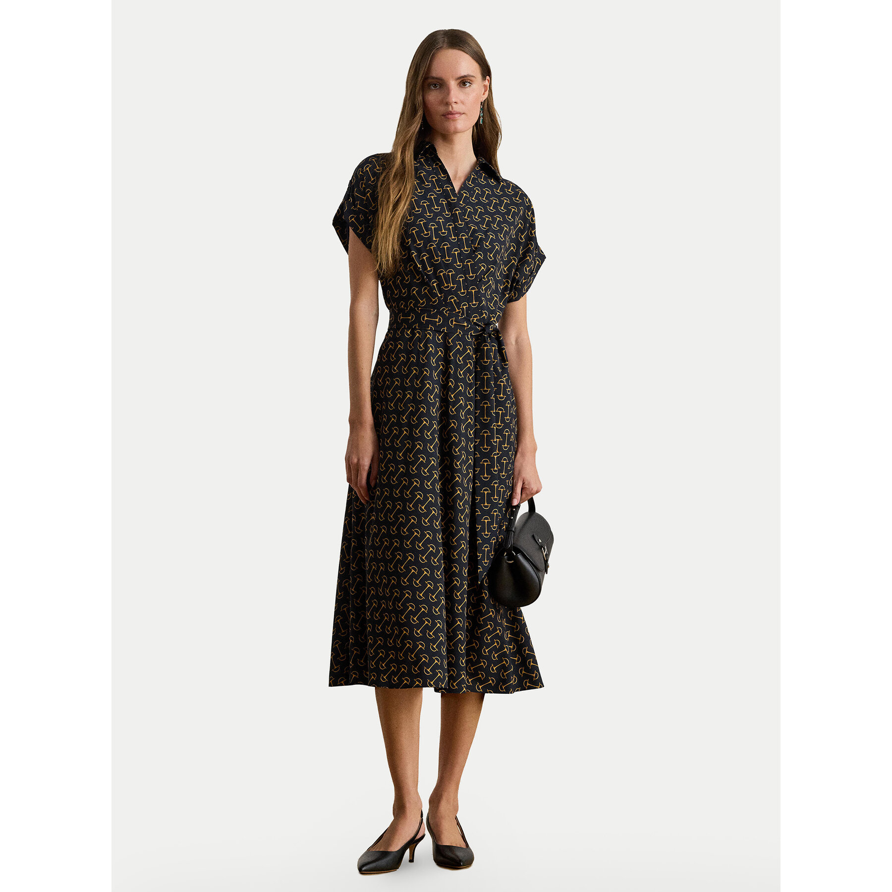 LAUREN RALPH LAUREN Sukienka koszulowa 200P03557001 Granatowy Regular Fit