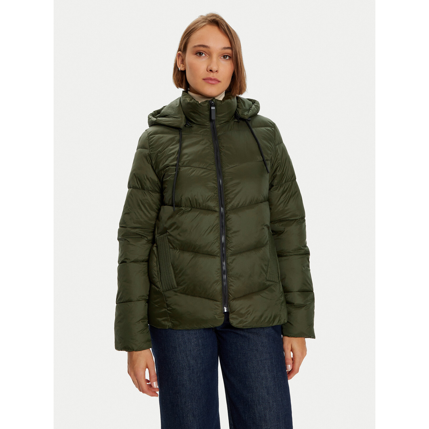 Kaffe Kurtka zimowa Susanne 10508811 Zielony Regular Fit