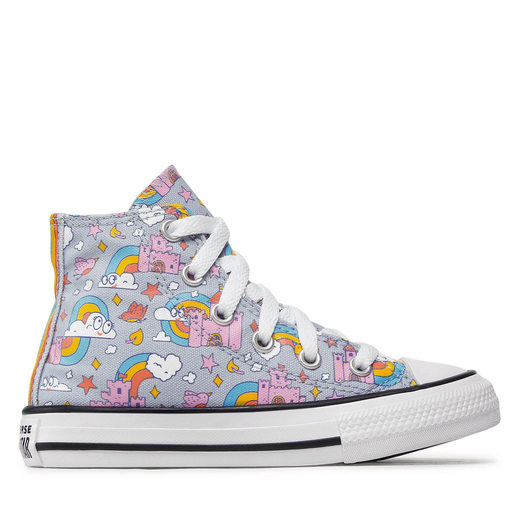Converse Trampki Chuck Taylor All Star Rainbow Castles 372943C Niebieski