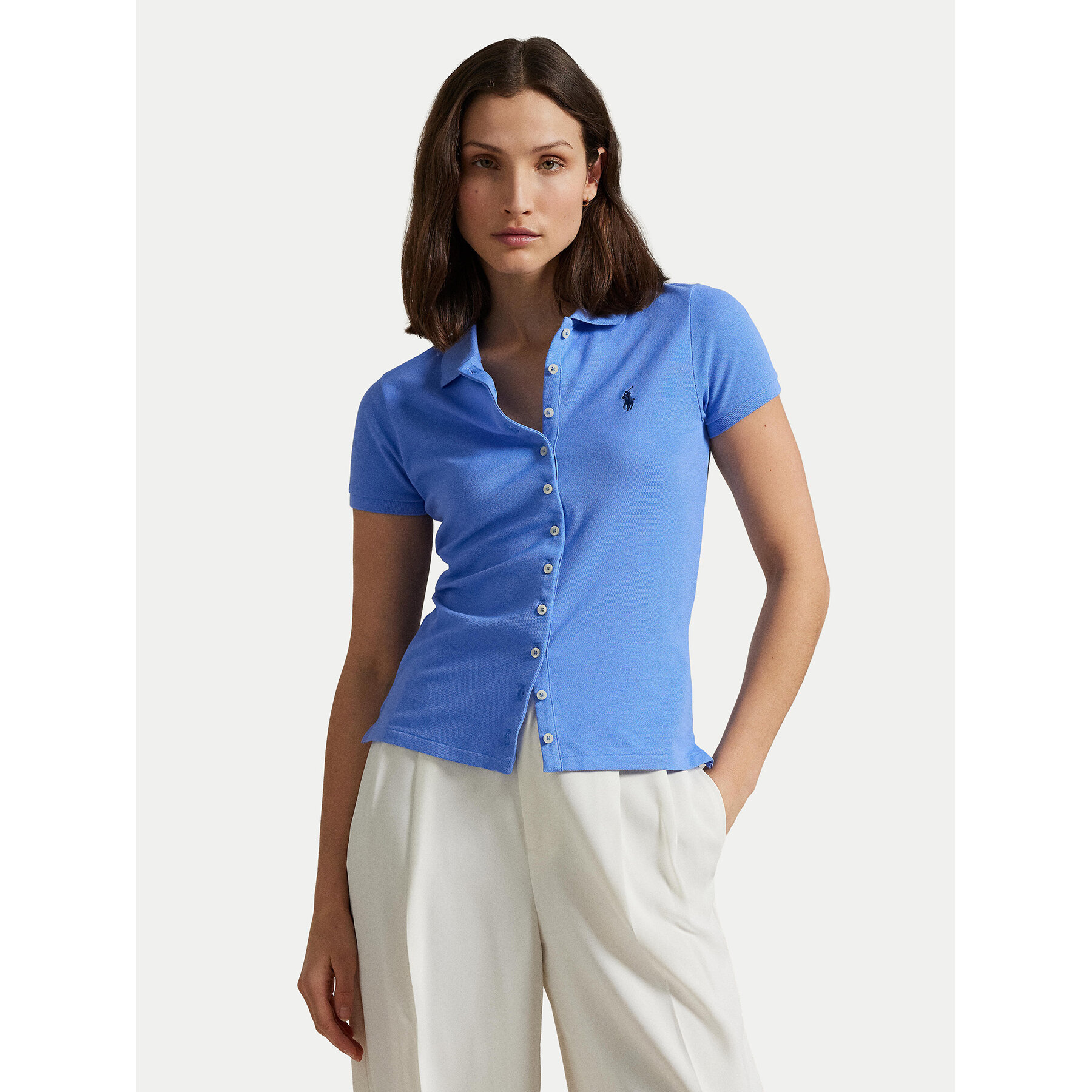 Polo Ralph Lauren Polo 211939272005 Niebieski Slim Fit