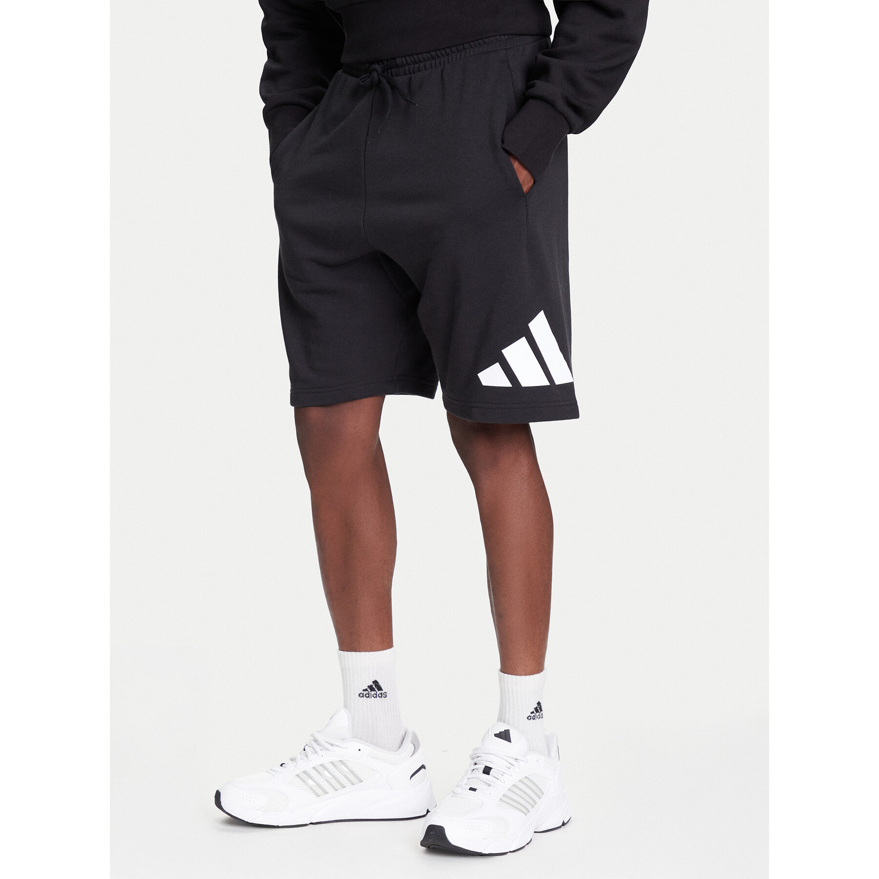 adidas Szorty sportowe Essentials Big Logo JE8956 Czarny Regular Fit