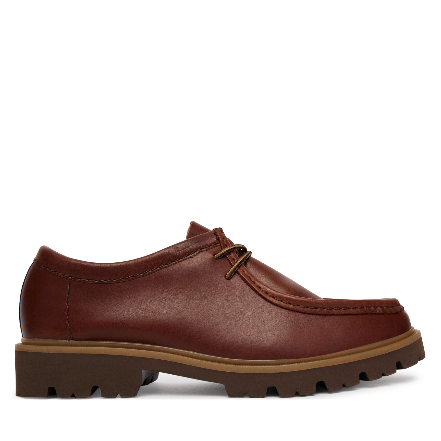 Clarks Półbuty Cleyhill Seam 26186417 Brązowy
