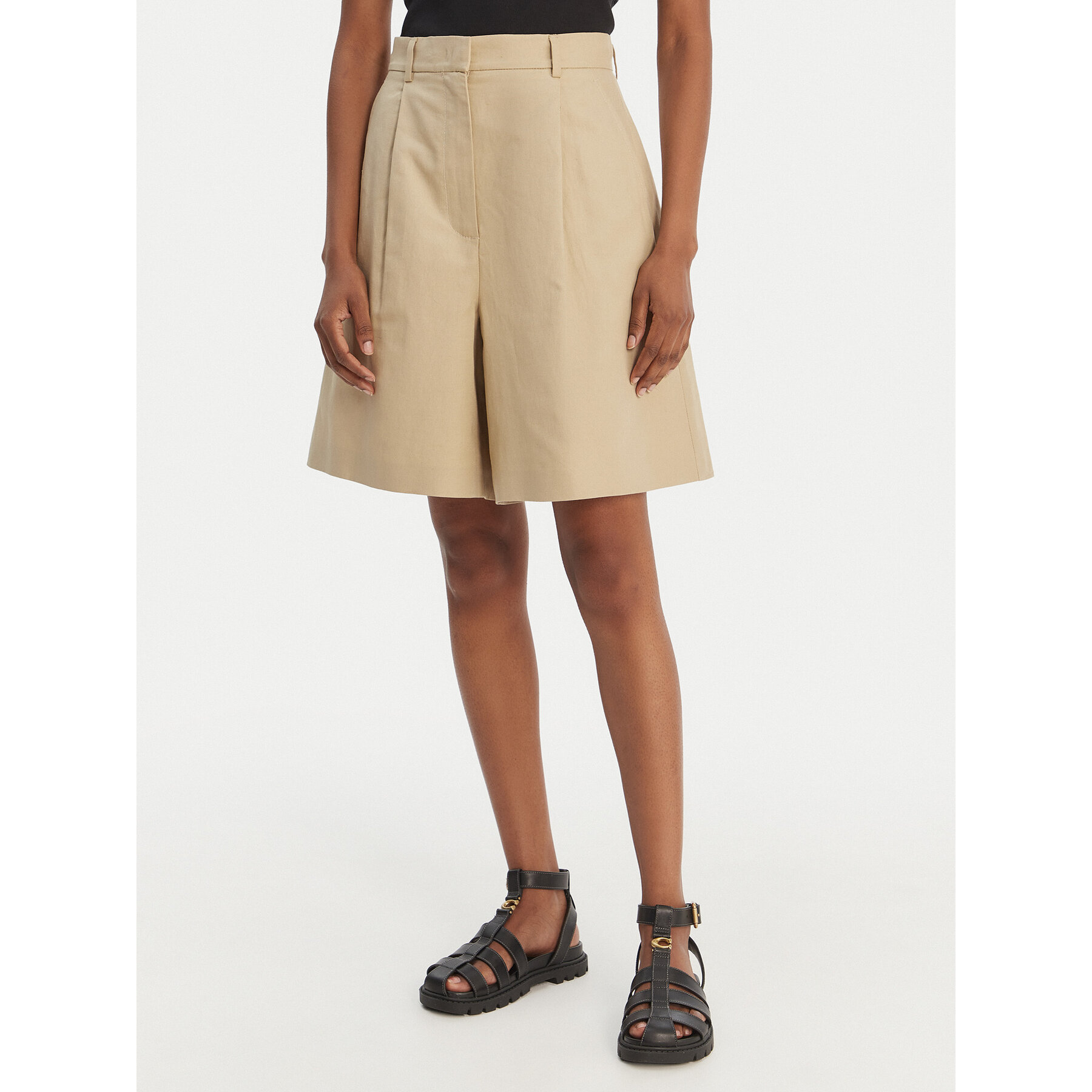 Weekend Max Mara Bermudy Ecuba 2615141022 Beżowy Loose Fit