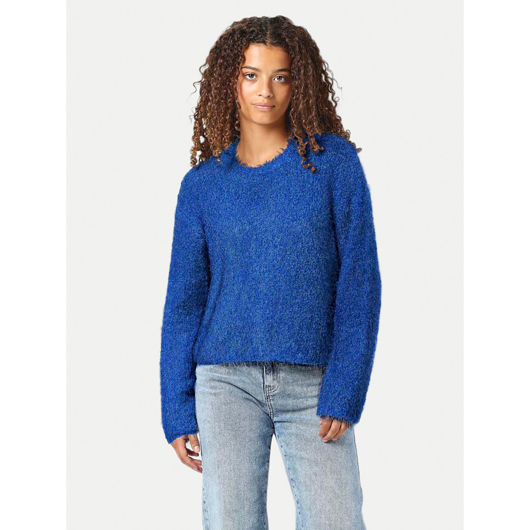 Noisy May Sweter Sassy 27029424 Niebieski Relaxed Fit