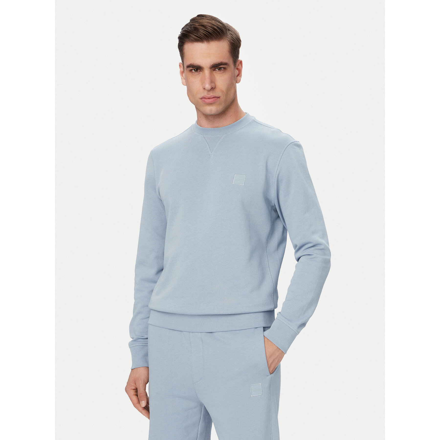 BOSS Bluza Westart 50509323 Niebieski Regular Fit