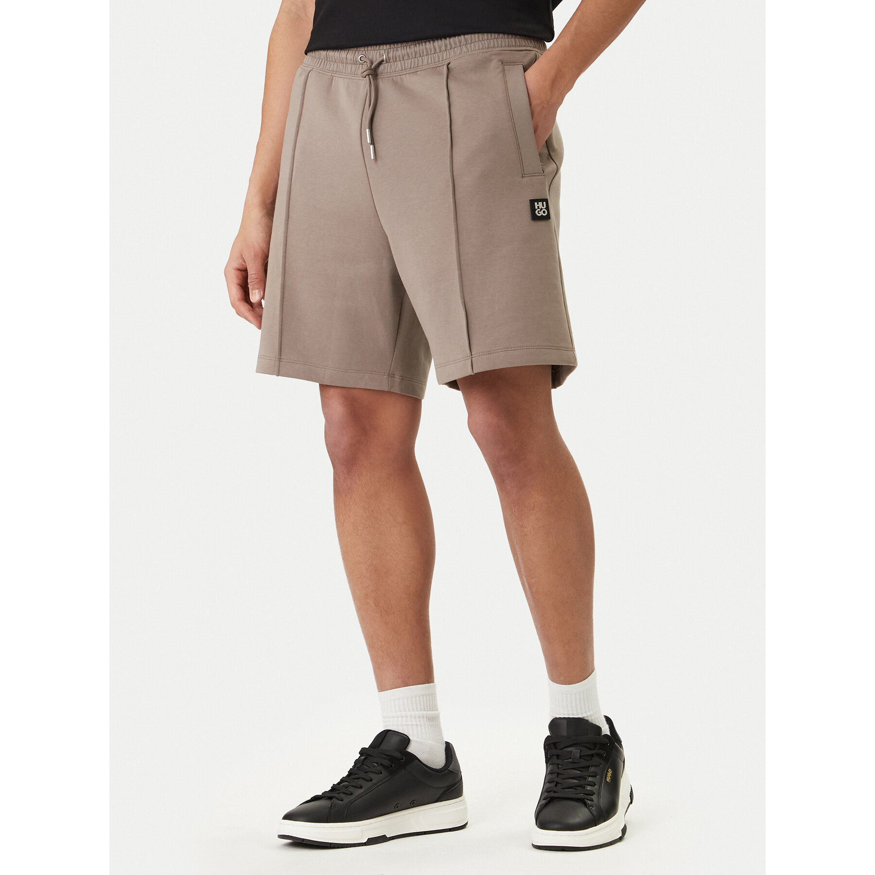 HUGO Szorty sportowe Dimacshort 50562844 Beżowy Regular Fit