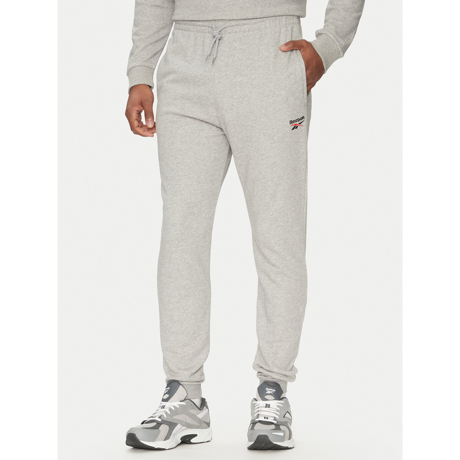 Reebok Spodnie dresowe 100221804 Szary Regular Fit