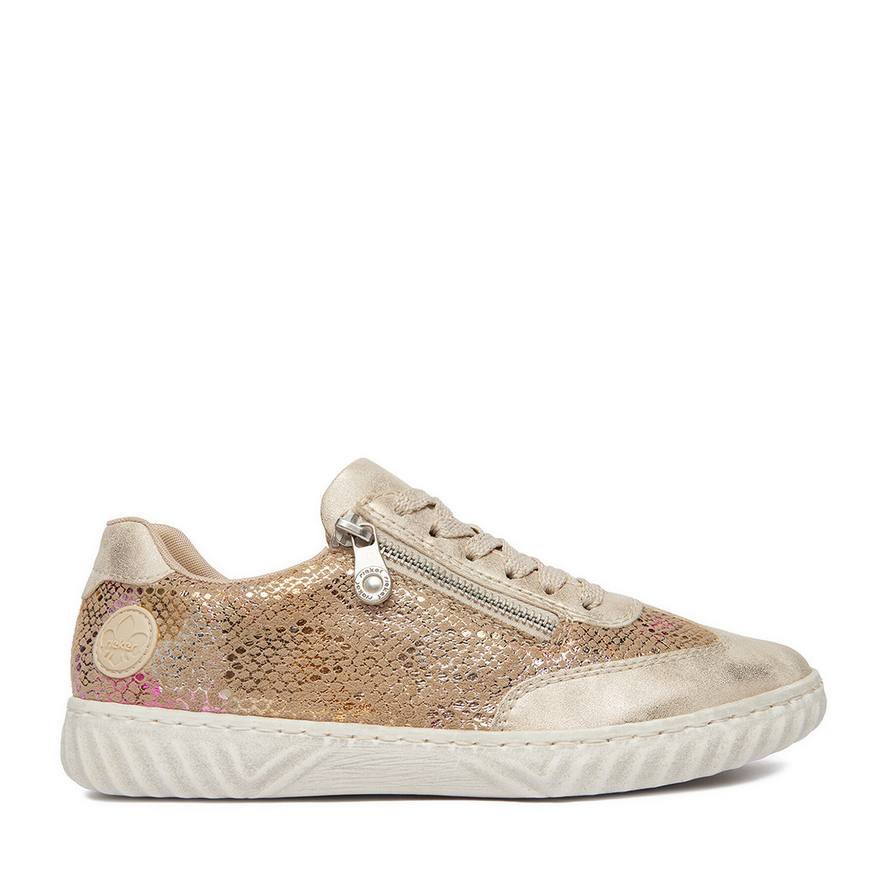 Rieker Sneakersy N0902-90 Złoty