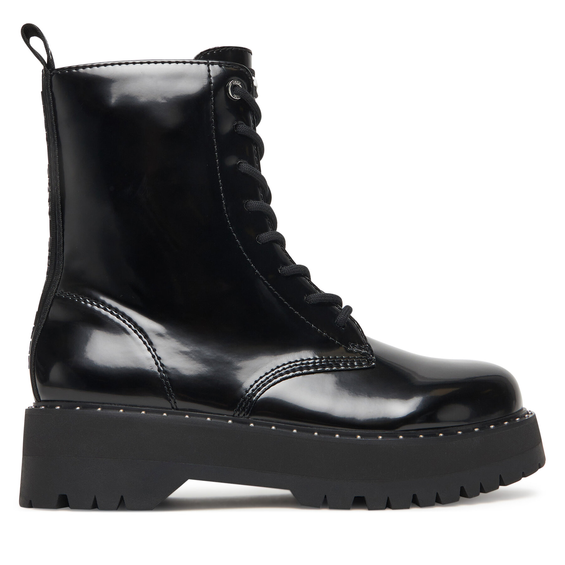 DKNY Trzewiki Batu Studs-Lace Up K4566972 Czarny