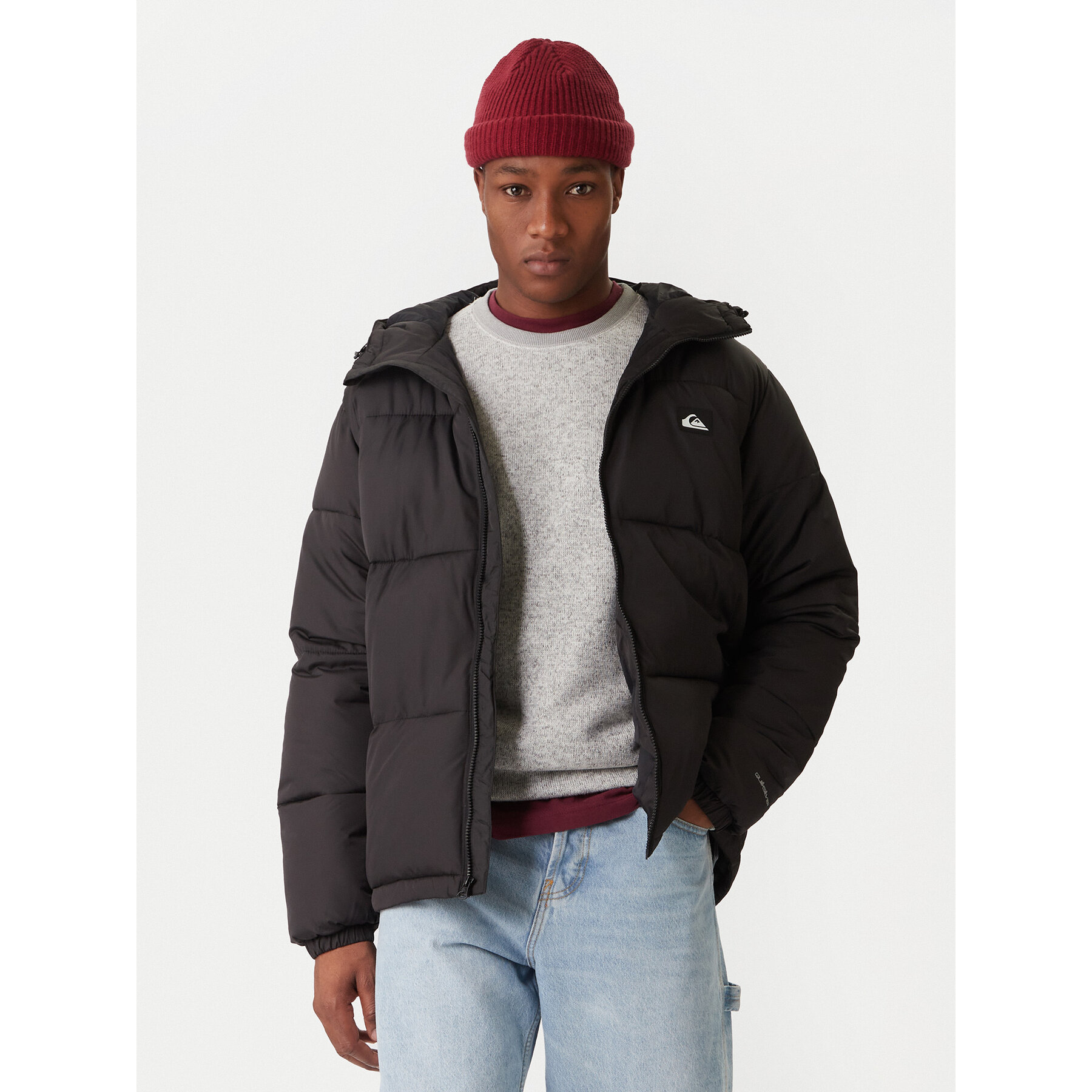 Quiksilver Kurtka zimowa Cold Days EQYJK04173 Czarny Regular Fit