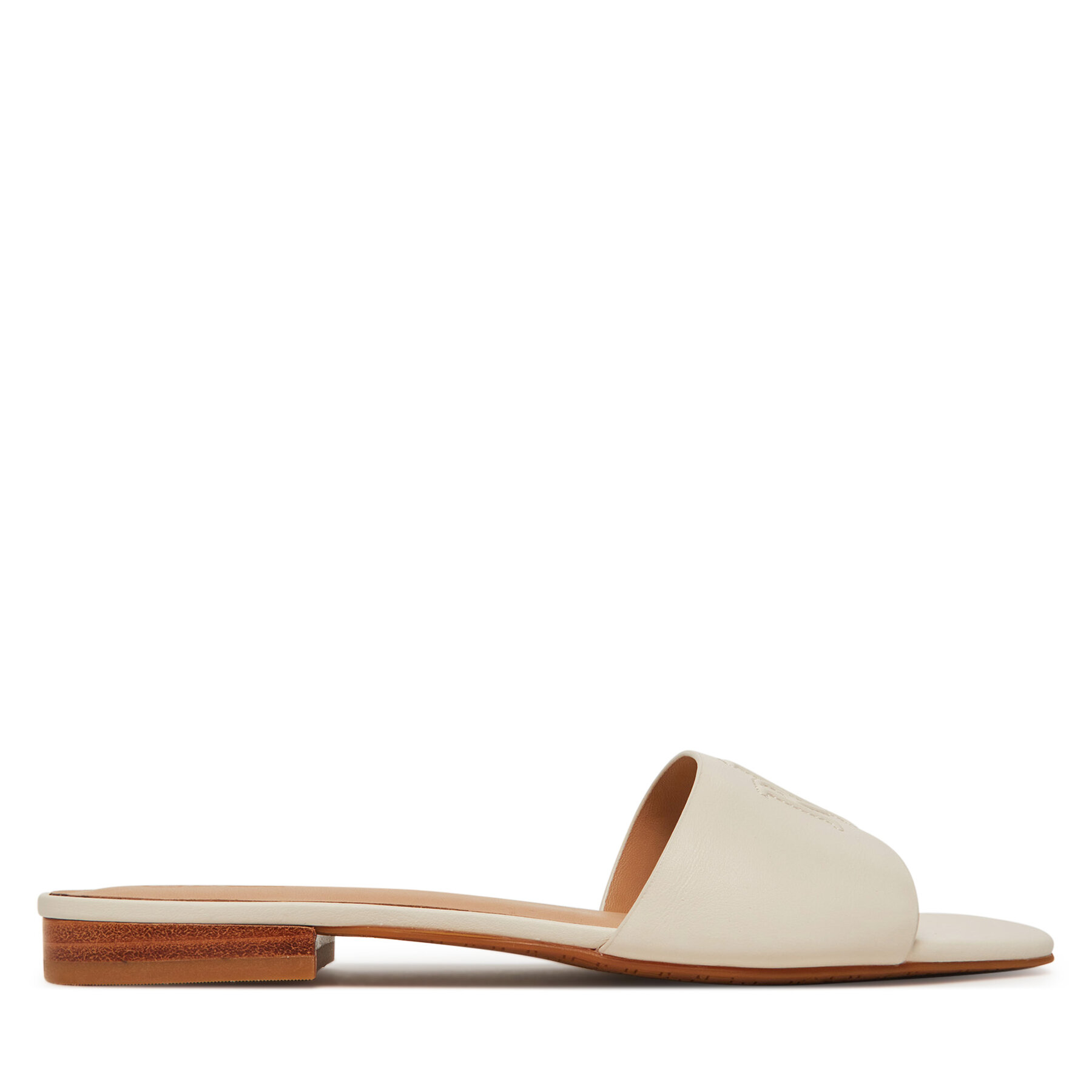 LAUREN RALPH LAUREN Klapki Everley 802959143009 Biały