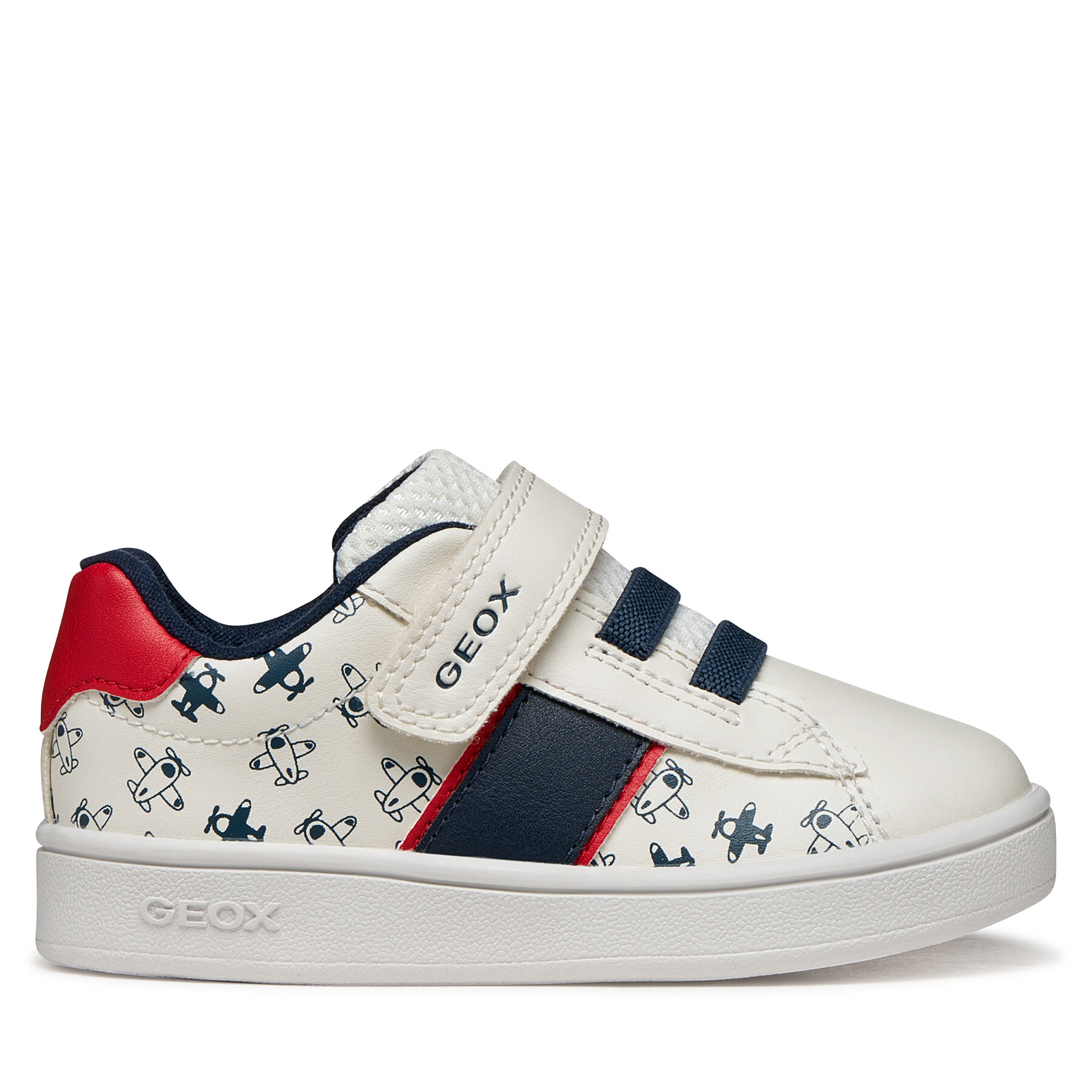 Geox Sneakersy B Eclyper Boy B455LA 000BC C0085 Biały