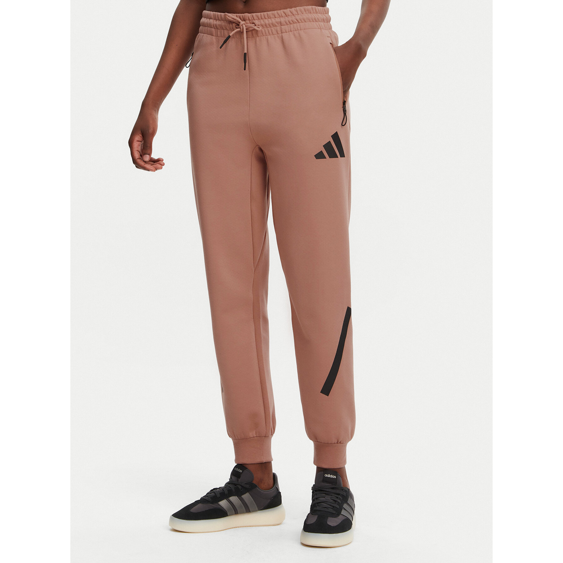 adidas Spodnie dresowe Z.N.E. JD5995 Różowy Regular Fit