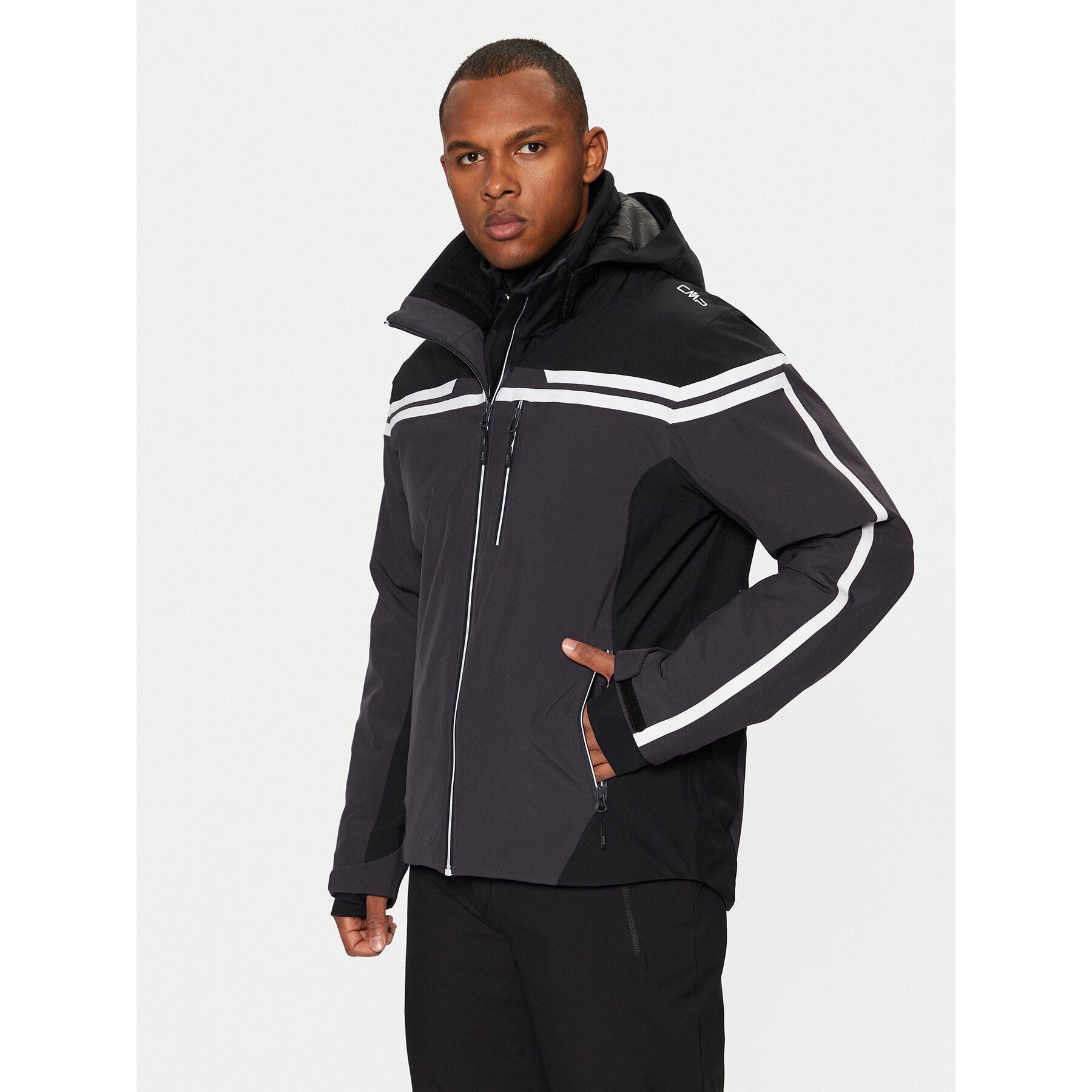 CMP Kurtka narciarska 34W4687 Szary Regular Fit