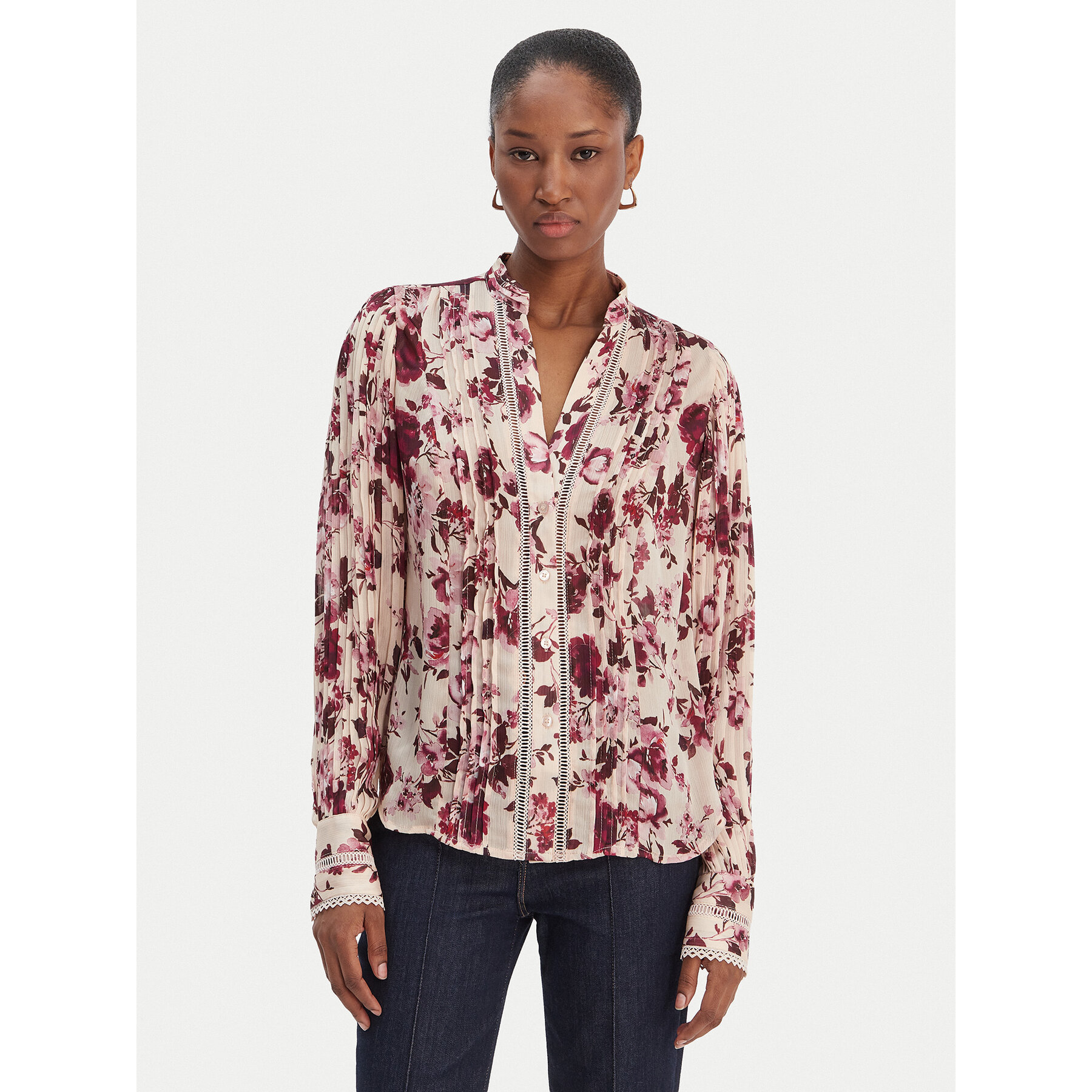 Guess Koszula W5RH16 WDW82 Kolorowy Regular Fit