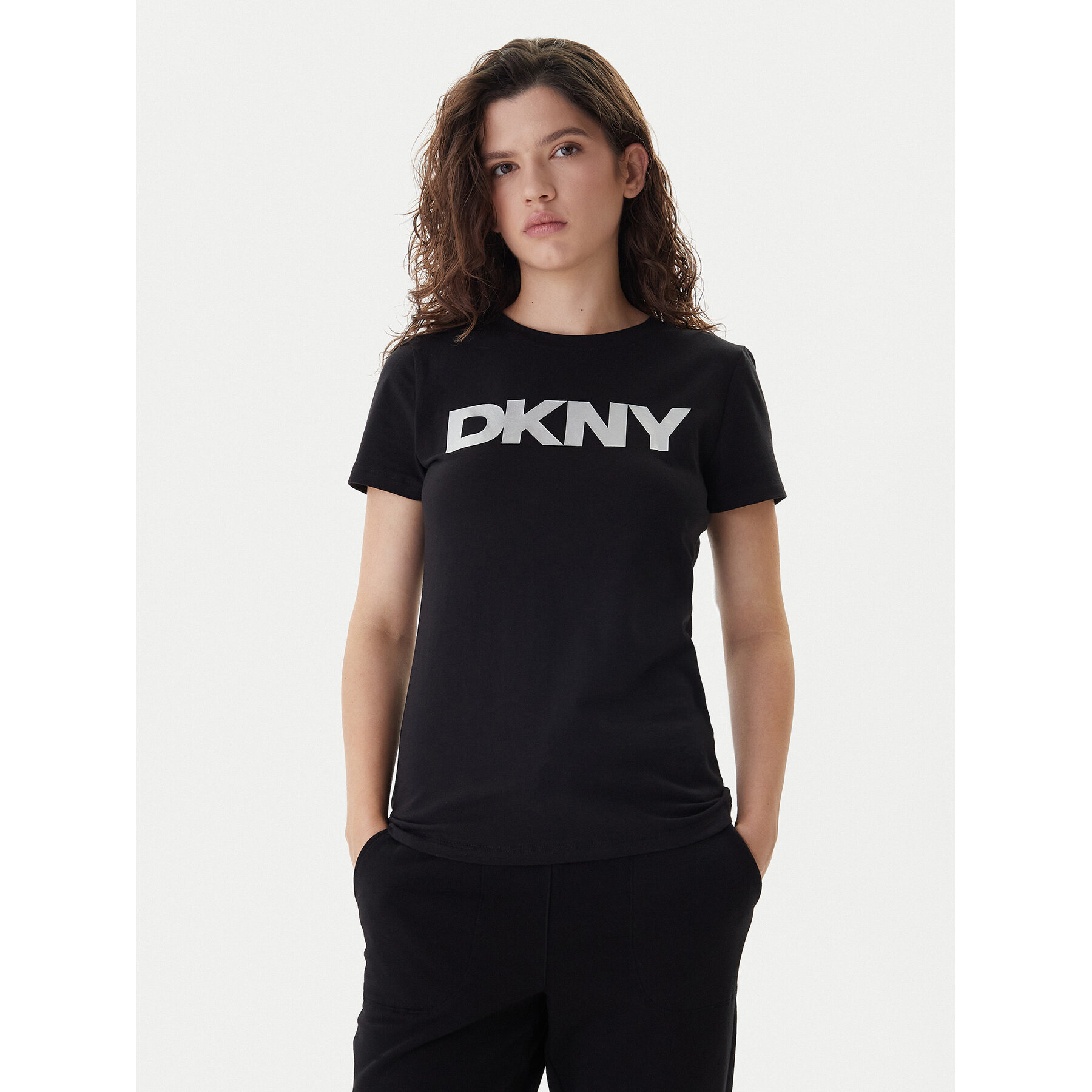 DKNY Sport T-Shirt DP5T9923 Czarny Regular Fit