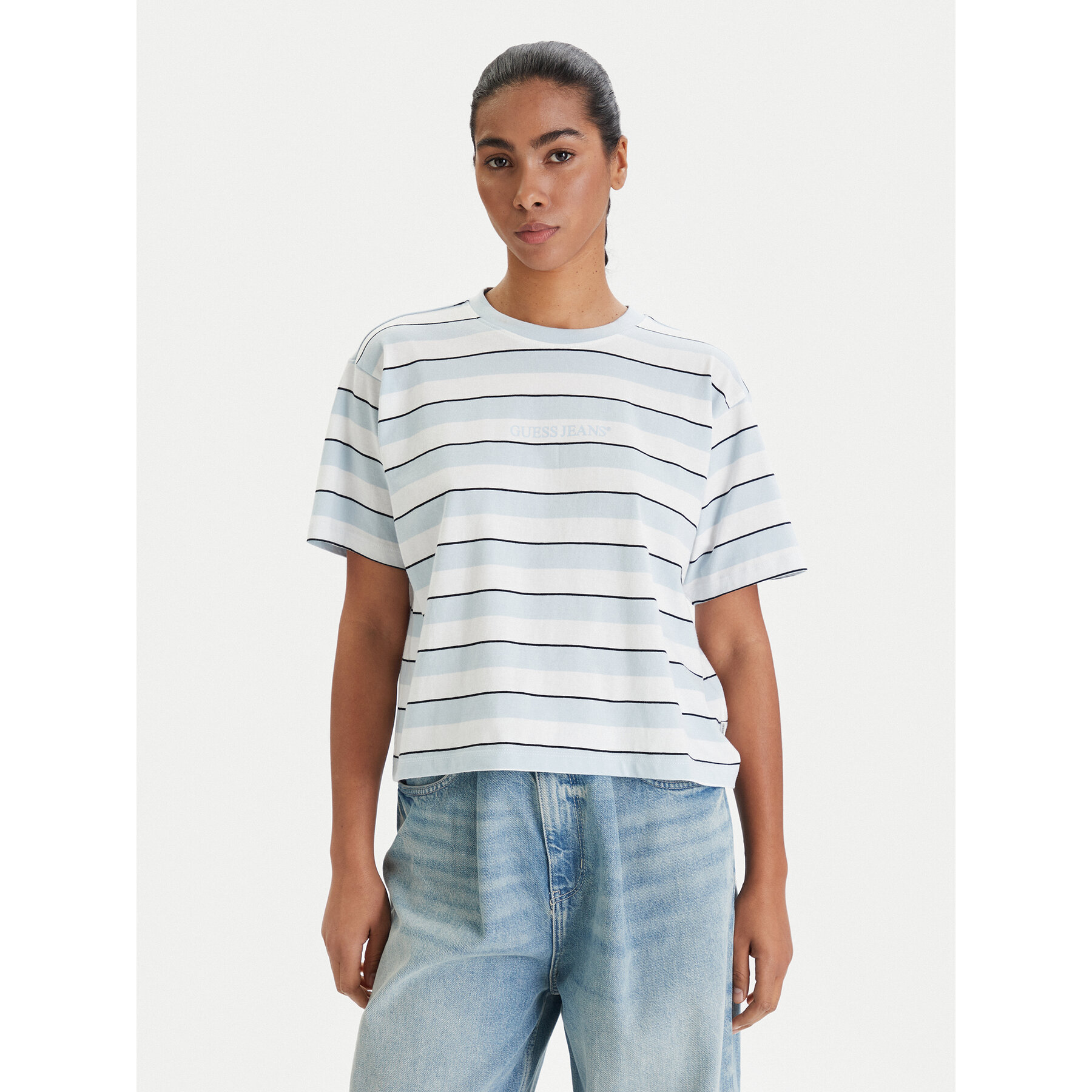 Guess Jeans T-Shirt W6RI19 K8HM0 Kolorowy Regular Fit