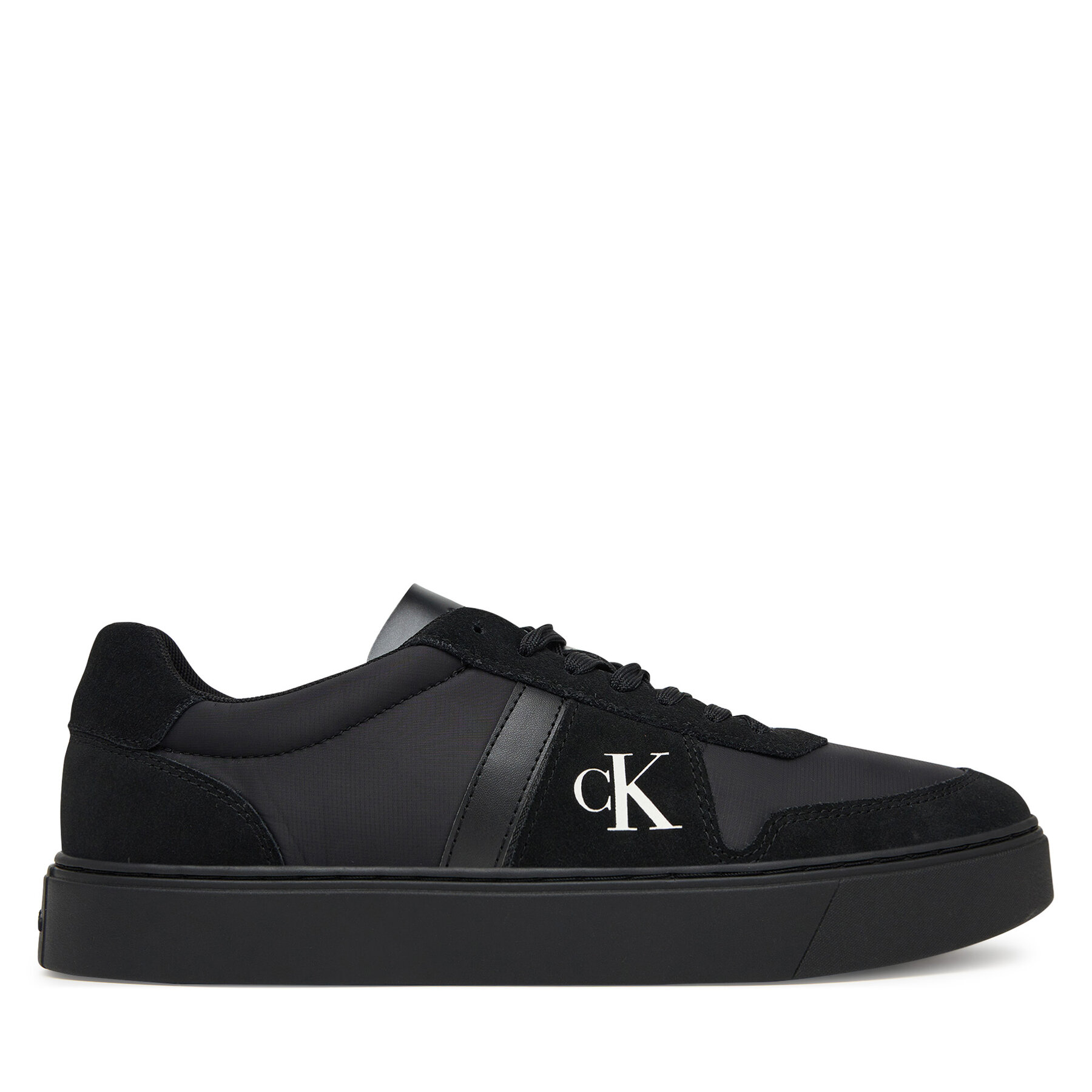 Calvin Klein Sneakersy Classic Cups Lace Mix Emb Tongue YM0YM01395 Czarny