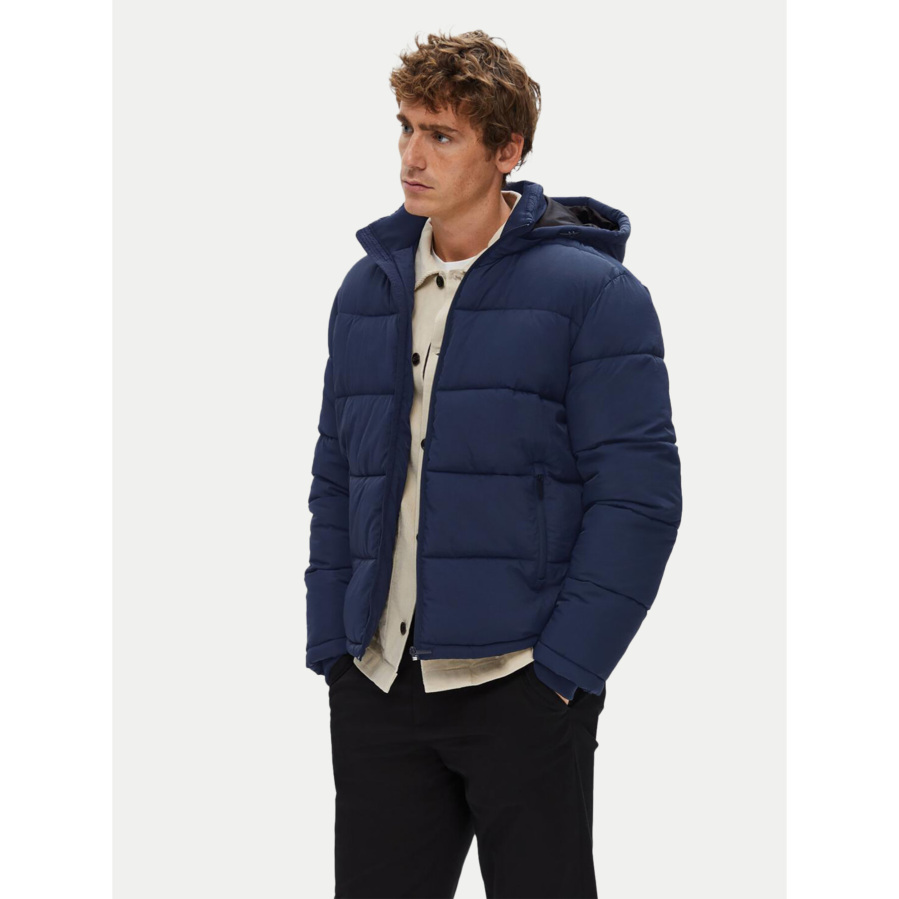Selected Homme Kurtka zimowa Cooper 16089957 Granatowy Regular Fit