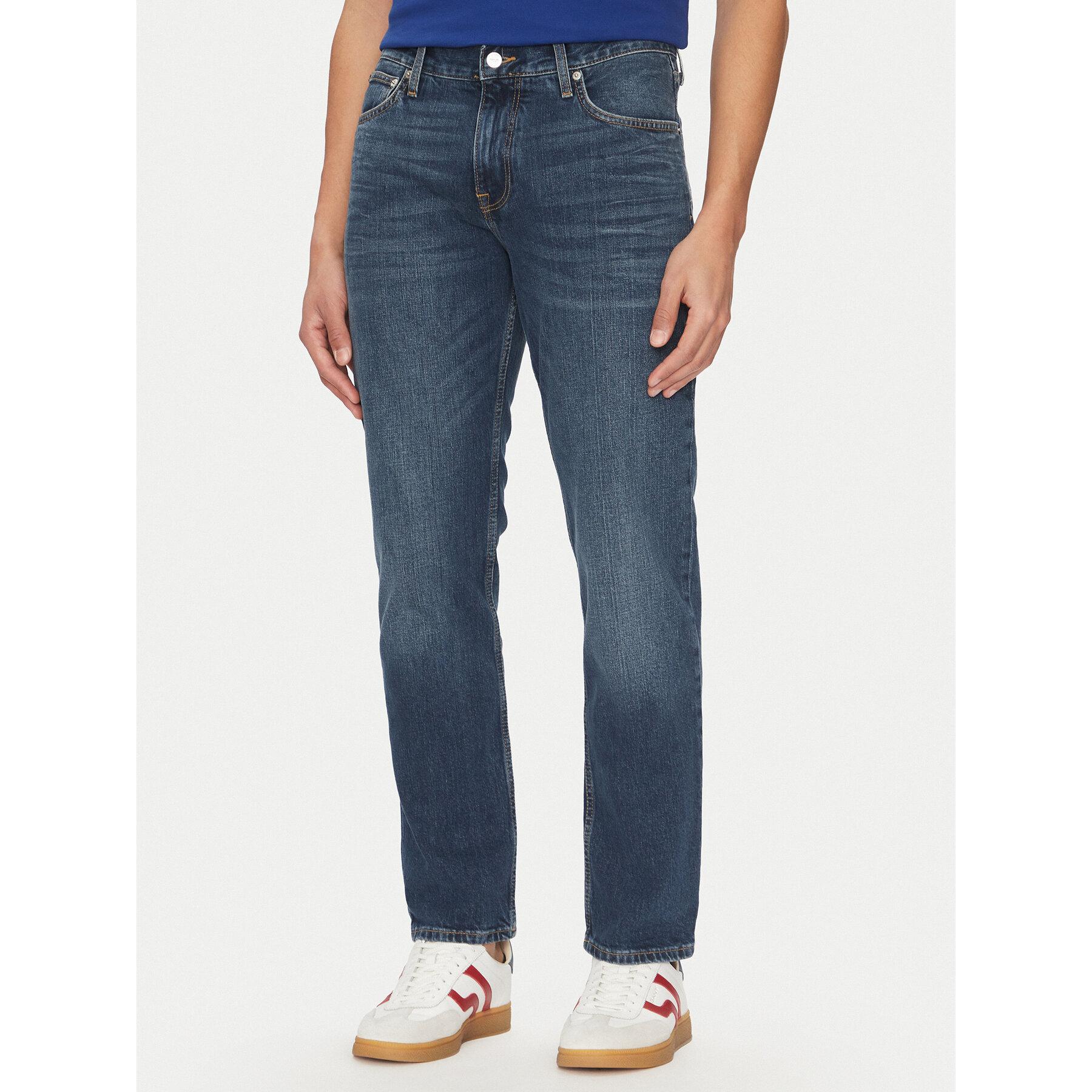 Tommy Hilfiger Jeansy Denton MW0MW38826 Niebieski Straight Fit