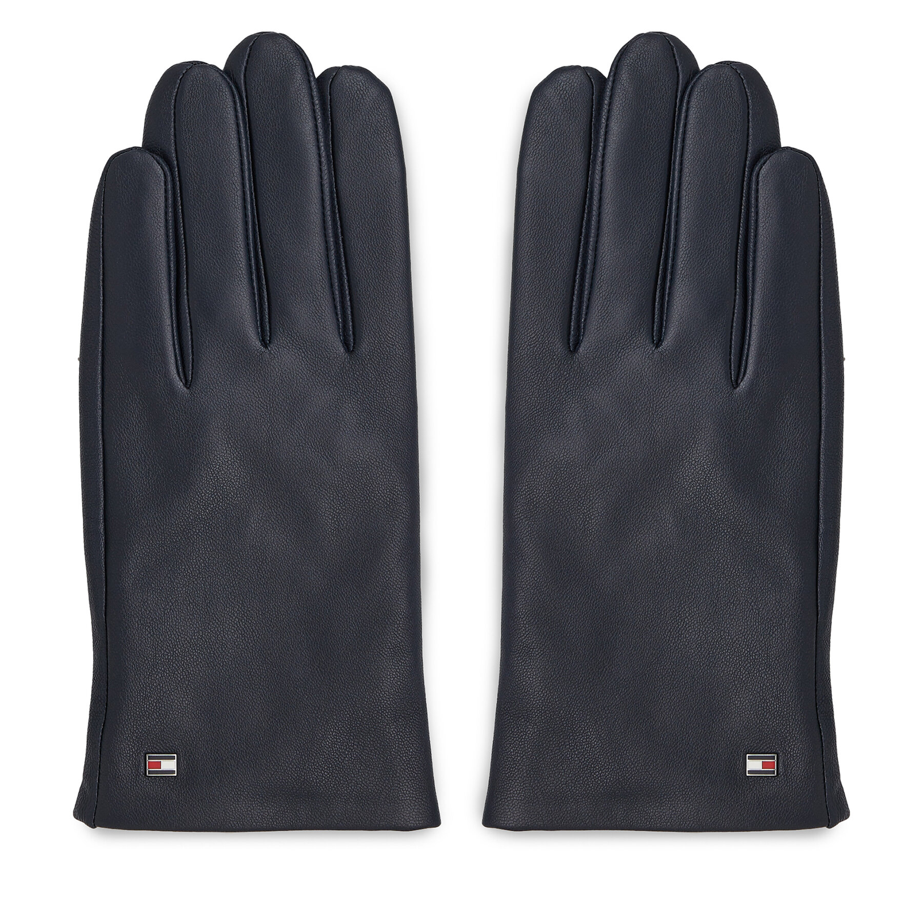 Tommy Hilfiger Rękawiczki Męskie Essential Flag Leather Gloves AM0AM11482 Granatowy