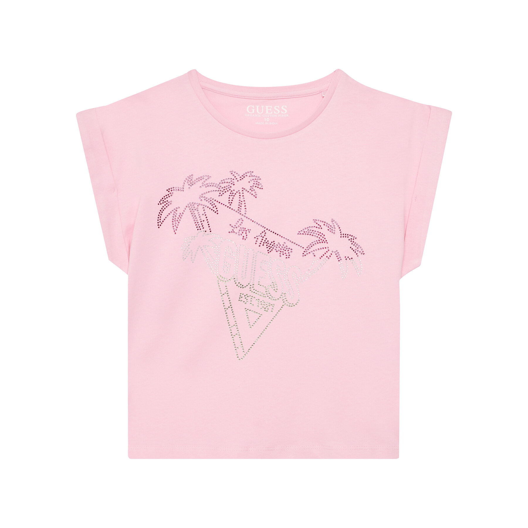 Guess T-Shirt J5GI32 K8HM4 Różowy Regular Fit