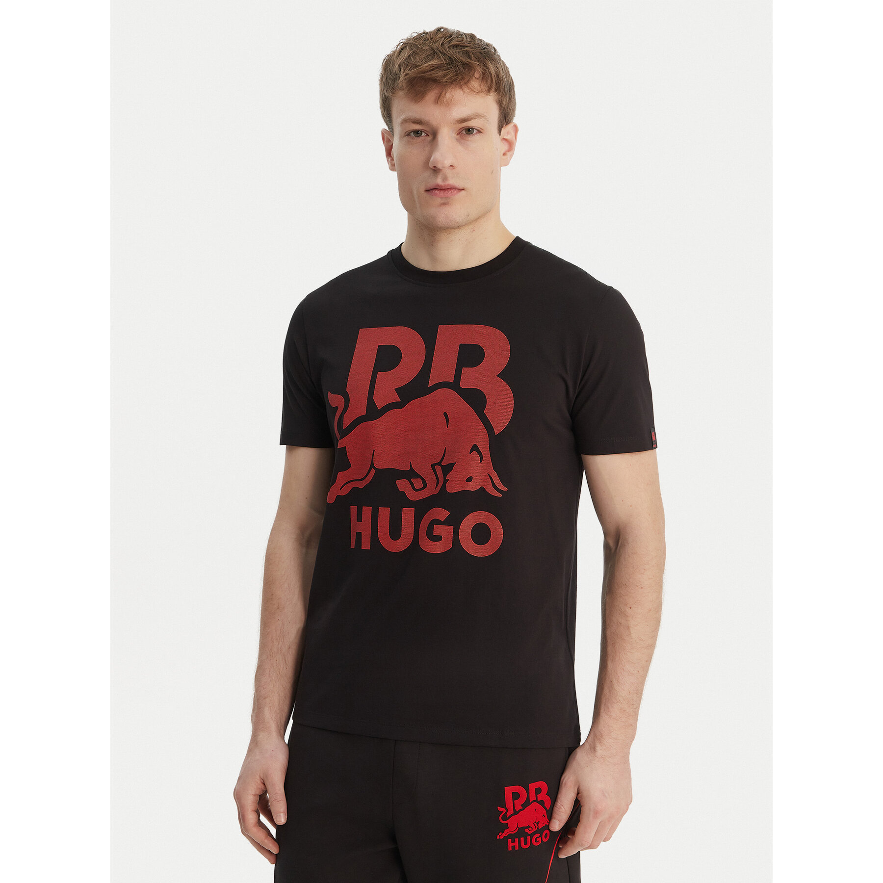 HUGO T-Shirt Dlix_RB 50559696 Czarny Regular Fit