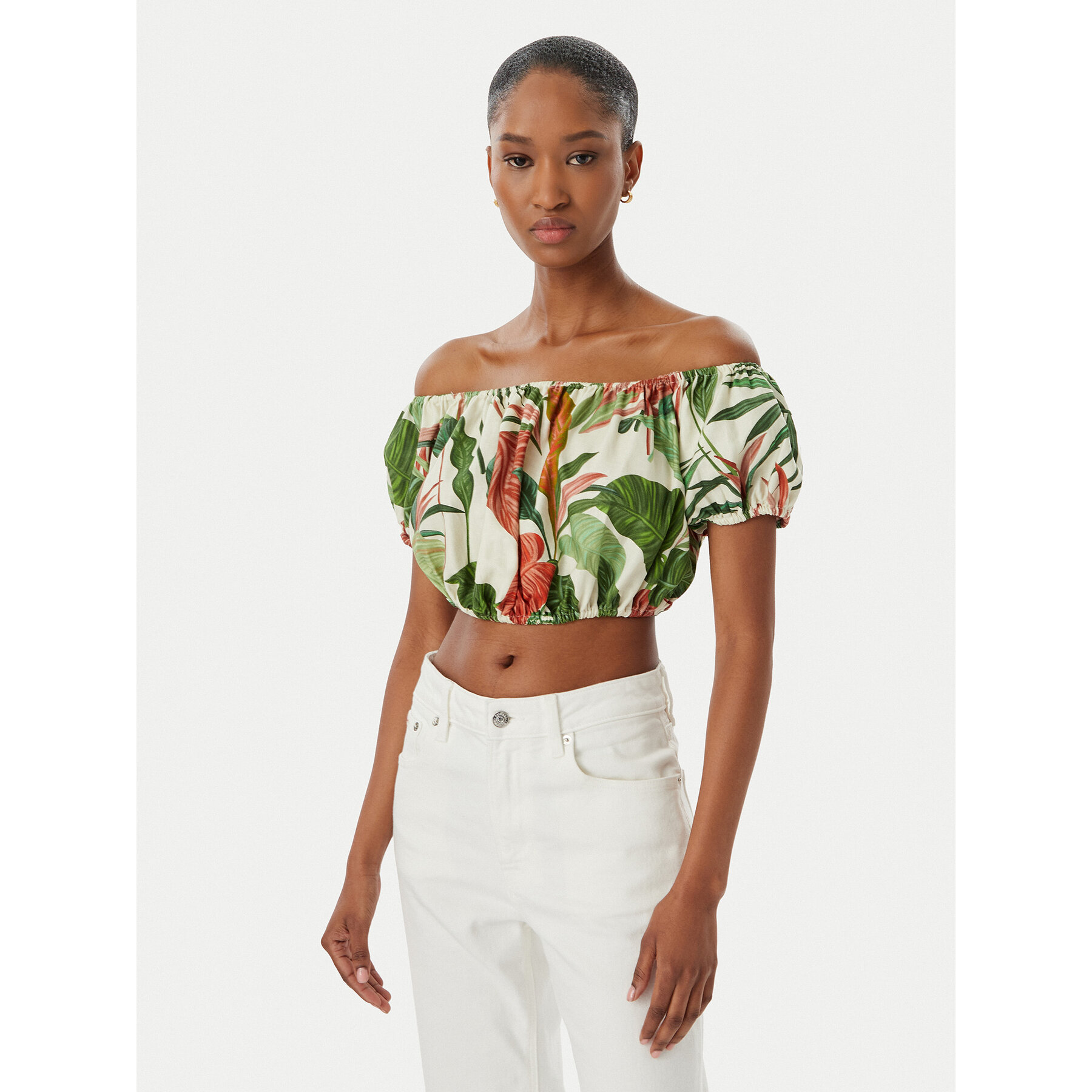 Guess Bluzka W6GHA1 W2447 Zielony Regular Fit