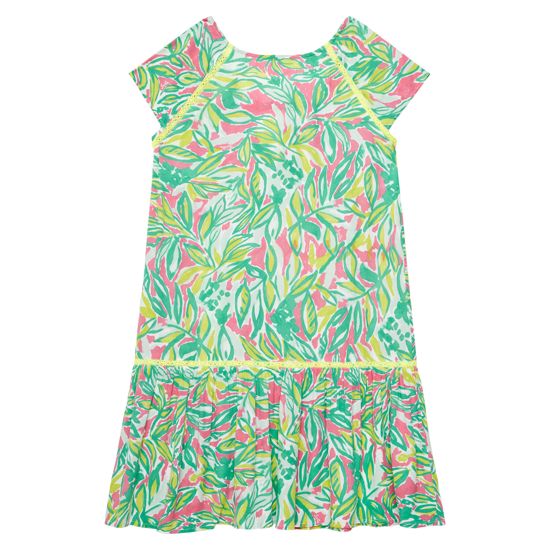 United Colors Of Benetton Sukienka letnia 4UIACV03G Kolorowy Regular Fit
