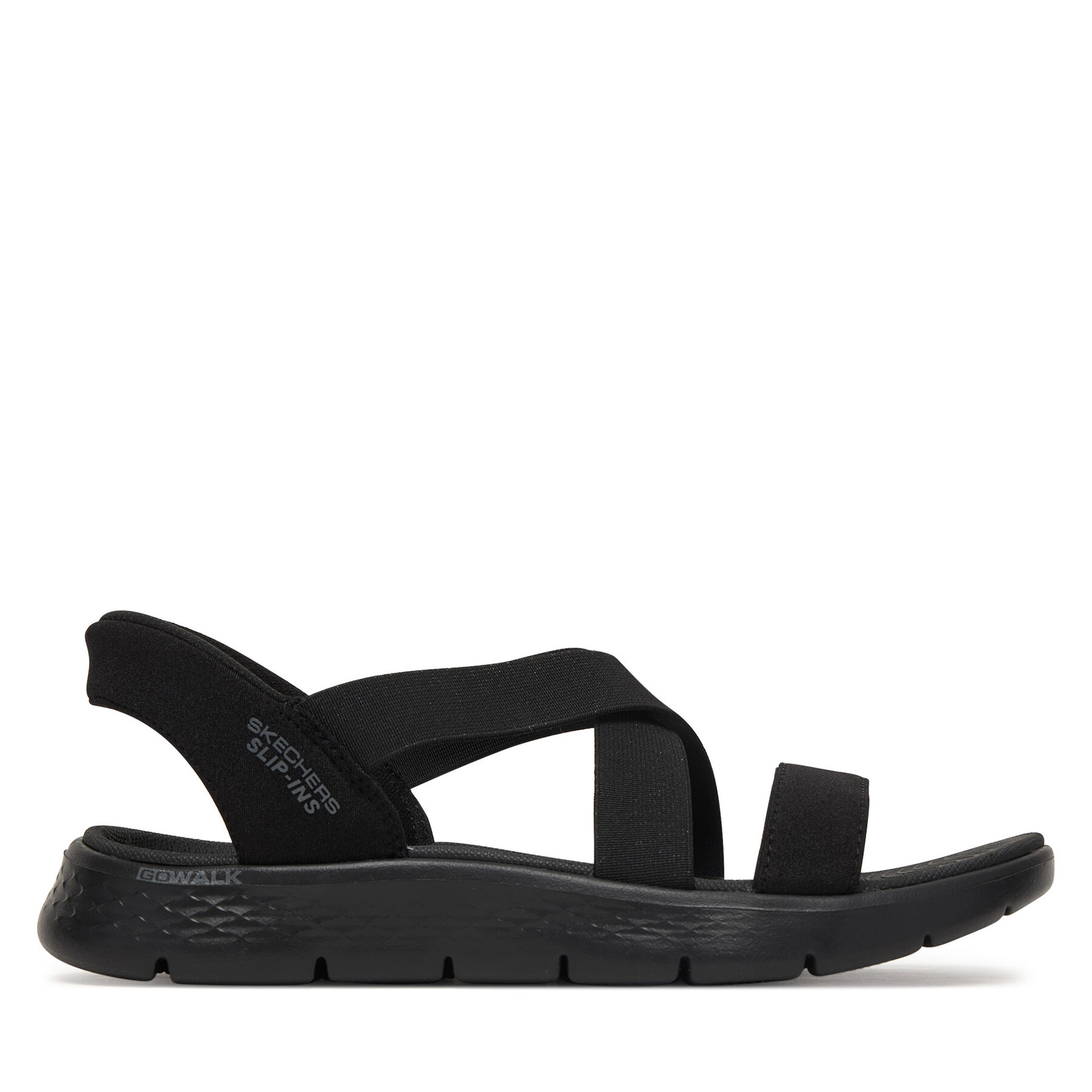 Skechers Sandały Go Walk Flex Sandal - Glimmer 141489/BBK Czarny