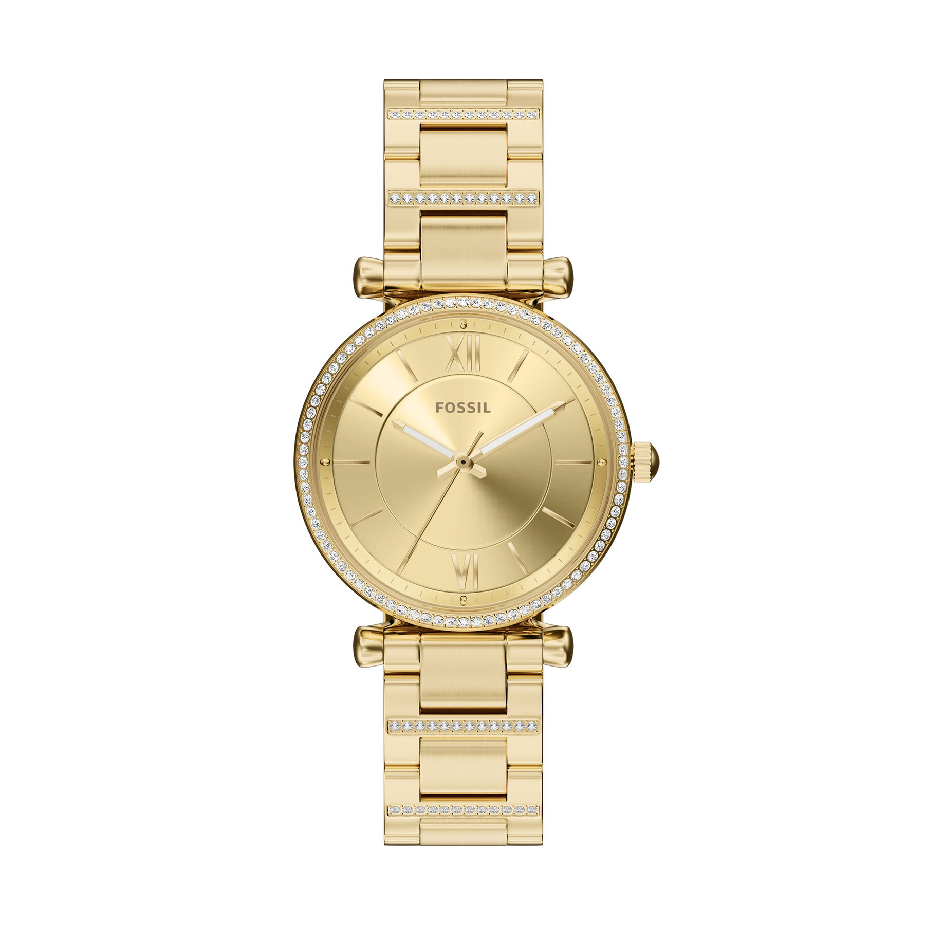 Fossil Zegarek Carlie ES5465 Złoty