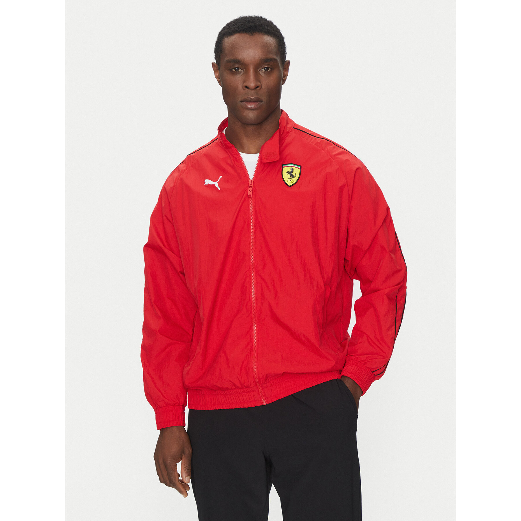 Puma Kurtka przejściowa Ferrari Race T7 630215 Czerwony Regular Fit